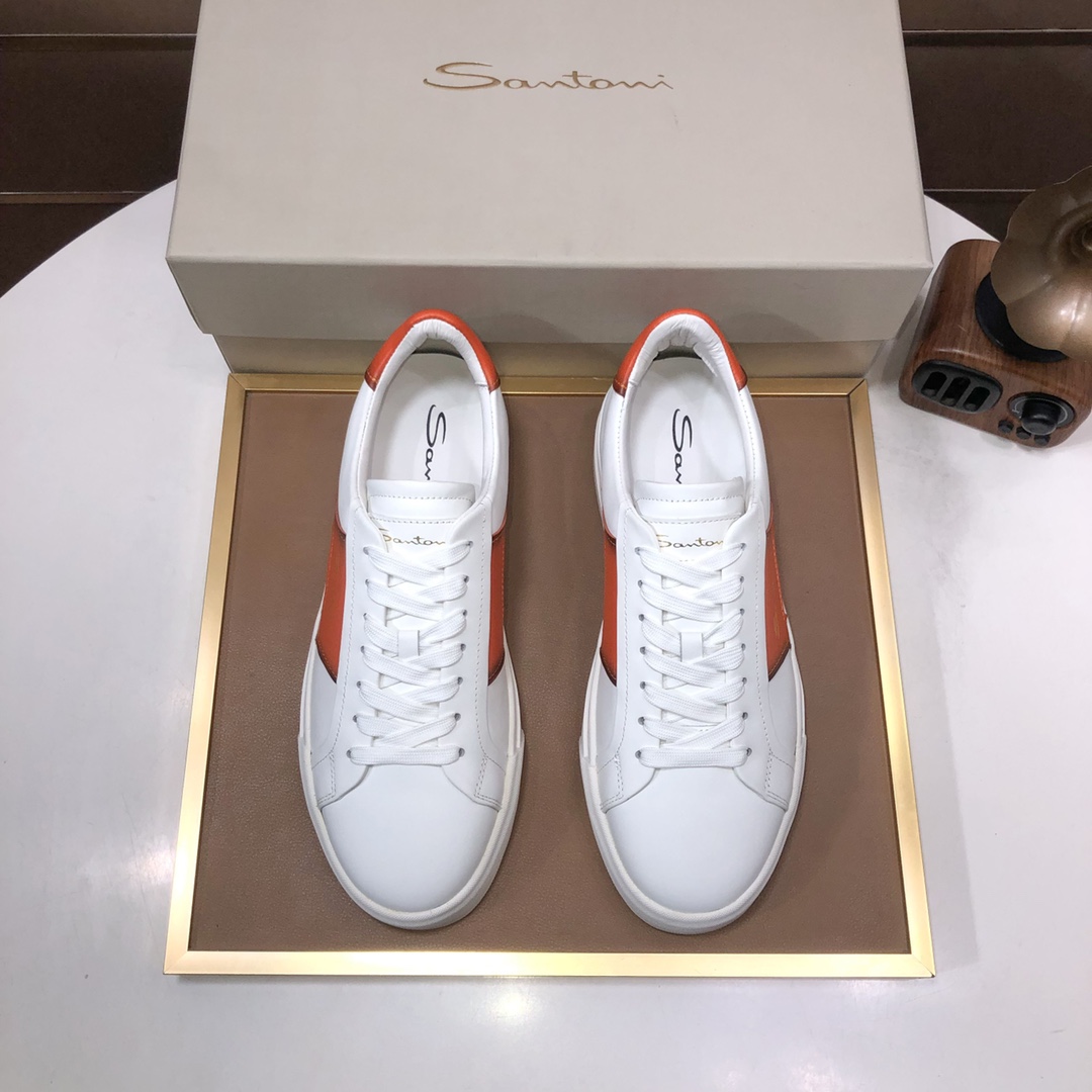 NO:274165,[Santoni] European Santoni/New Sports and Casual Shoes The counter is launched simultaneously with the original version 1:1 Original shoe shoes are developed, very comfortable to put on, fine workmanship The upper is made of top layer cowhide, with brand logo logo on the side, original board soft rubber outsole, casual and fashionable, high-end quality, size 38-45, (45 can be customized), cowhide19860909【圣东尼】欧洲Santoni/新款运动休闲鞋 专柜同步上线原版本 1:1原鞋鞋开发,上脚非常舒适 做工精细 鞋面由头层牛皮制成,侧边饰有品牌logo标志 ,原板柔软橡胶大底,休闲时尚,高端品质,码数38-45,(45可定做),,cowhide,Men's shoes