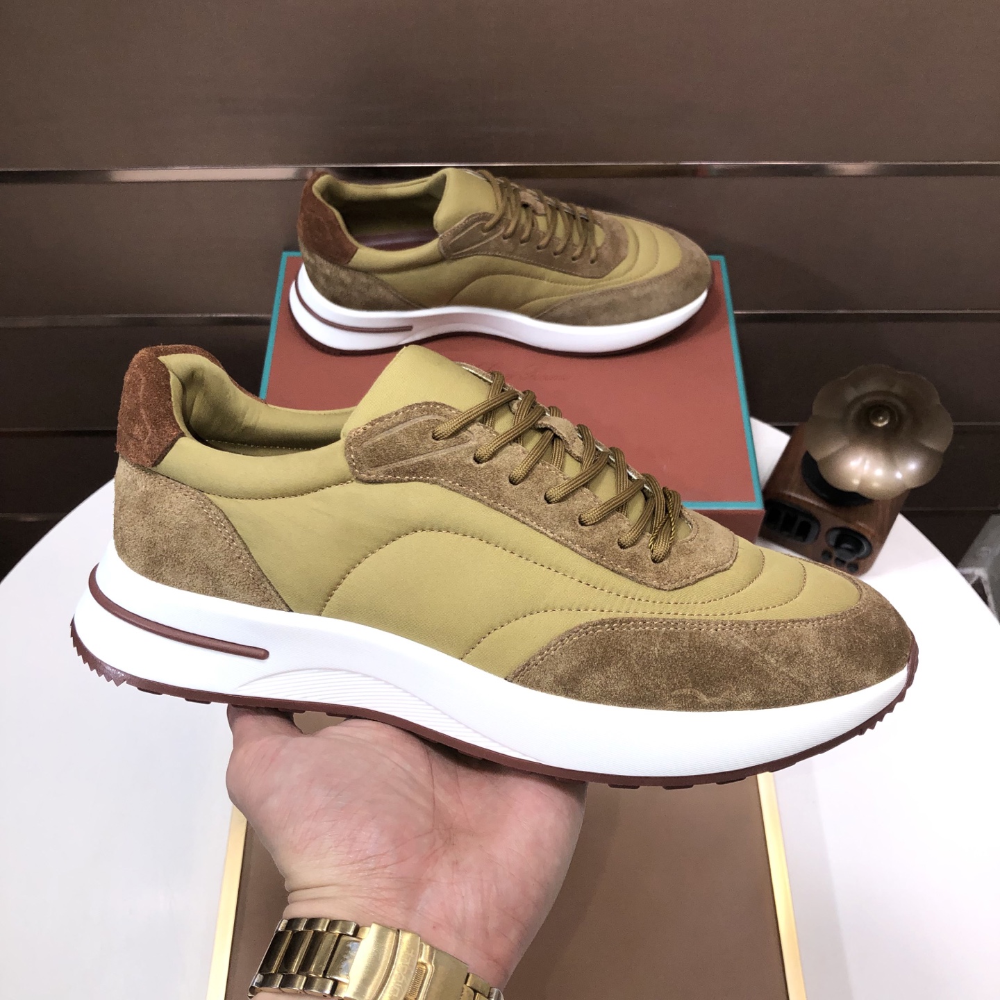 Loro Piana Men's Loafers in Imported Suede & Calfskin Leather, Sizes 38-45 5 i1744224251327 7190 0 3