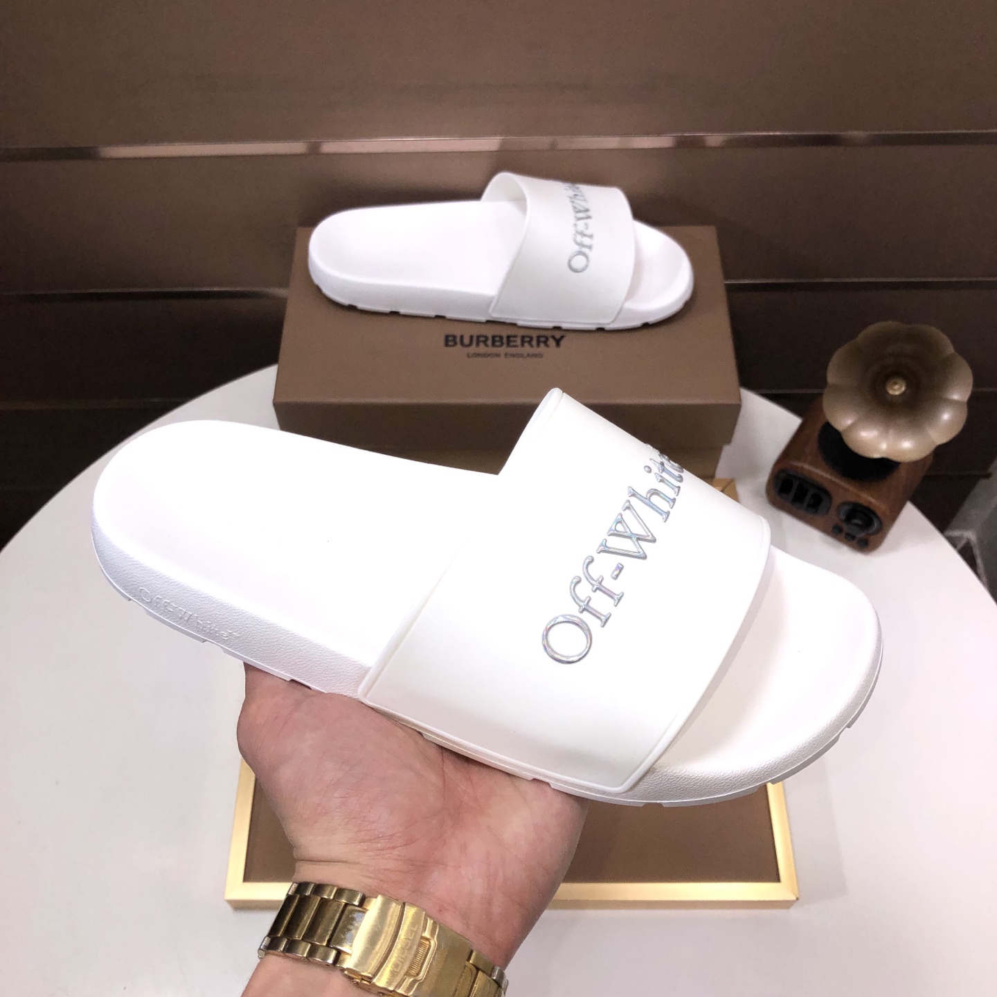 lote de fábrica [off-white] zapatillas originales una a una réplica despiadada bienes de alta calida