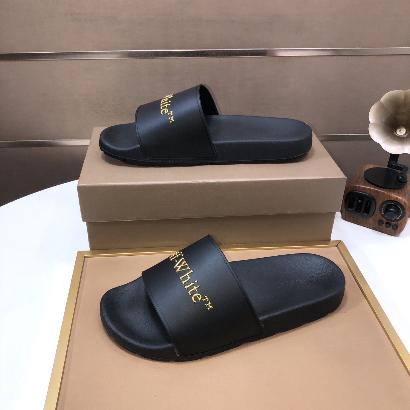 lote de fábrica [off-white] zapatillas originales una a una réplica despiadada bienes de alta calida