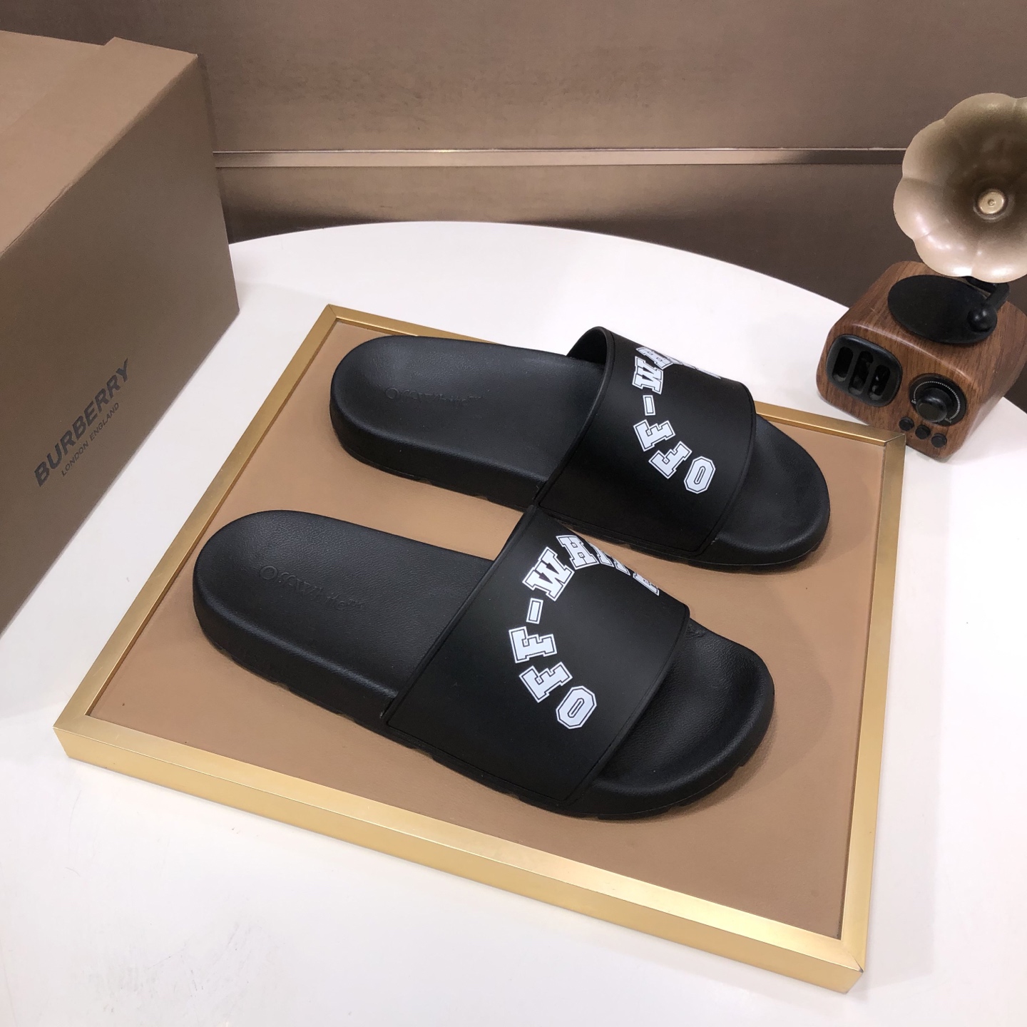 lote de fábrica [off-white] zapatillas originales una a una réplica despiadada bienes de alta calida