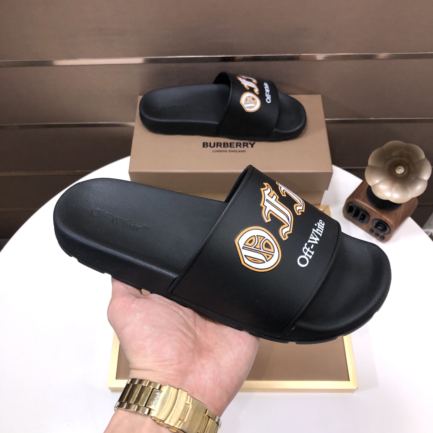 lote de fábrica [off-white] zapatillas originales una a una réplica despiadada bienes de alta calida