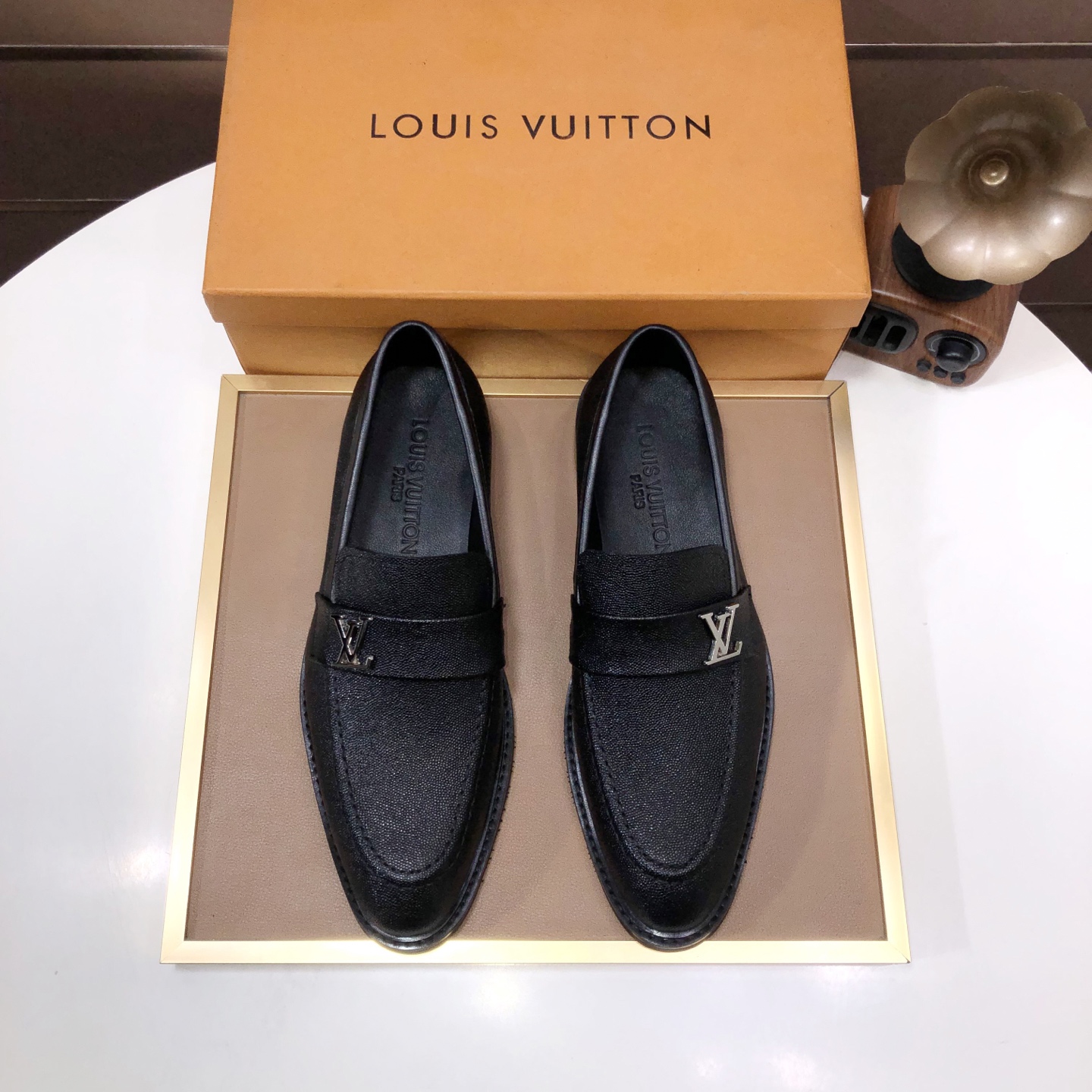 Louis Vuitton Men's Formal Loafers - Premium Leather, Exceptional Comfort 1 Louis Vuitton Men's Formal Loafers - Premium Leather, Exceptional Comfort