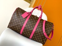 Louis Vuitton LV Keepall Travel Bags Best Fake
 Blue Green Orange Purple Red Yellow Canvas Cowhide Fabric M46771
