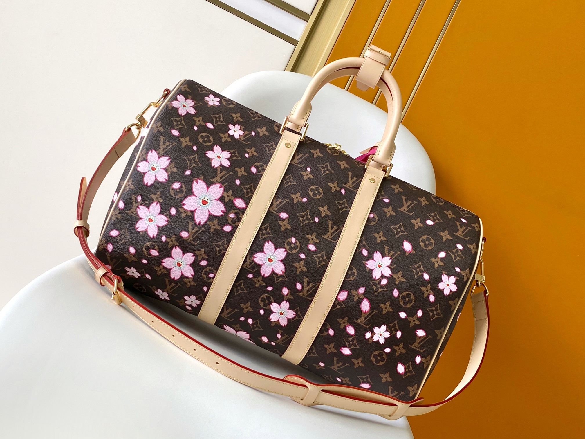 M13752 163C变码芯片 本款 Keepall Bandoulière 45 旅行袋取材经典 M