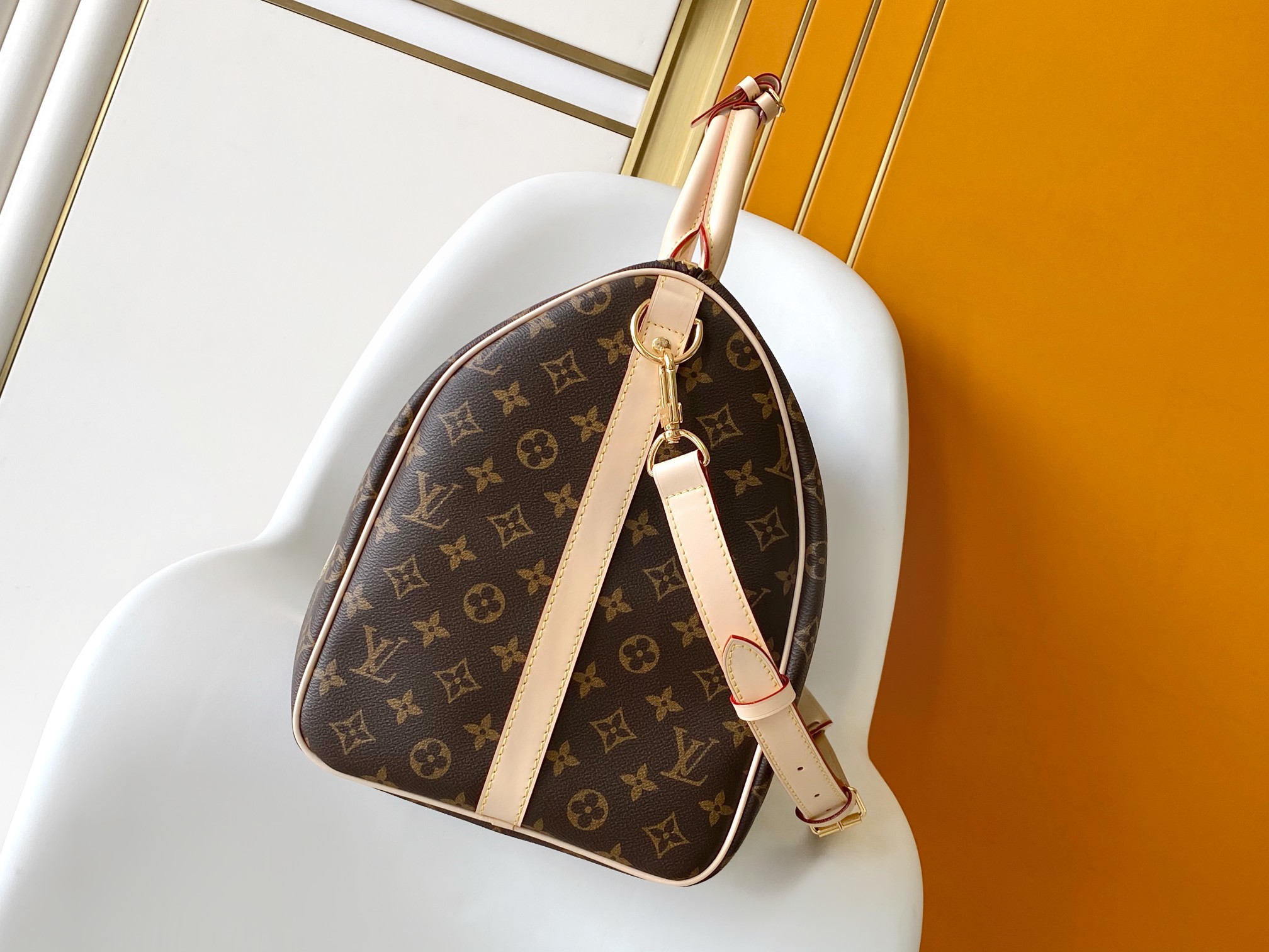 Louis Vuitton Keepall Bandoulière 50 Monogram Canvas Travel Bag 4 a1750874118775 3440