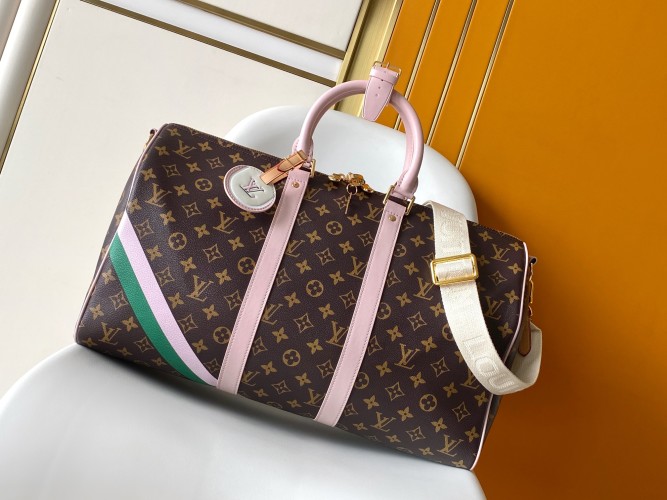 Louis Vuitton Keepall Bandoulière 45 Monogram Canvas Travel Bag 1 Louis Vuitton Keepall Bandoulière 45 Monogram Canvas Travel Bag