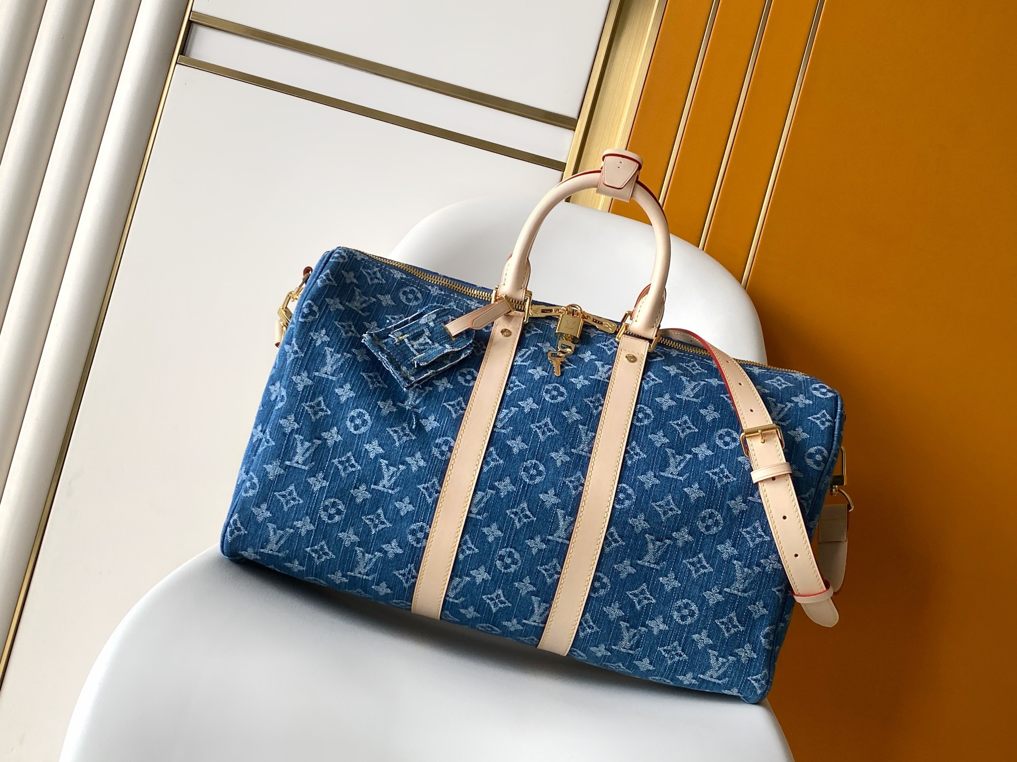 Louis Vuitton M27943蓝色牛仔 163c01动态芯片本款