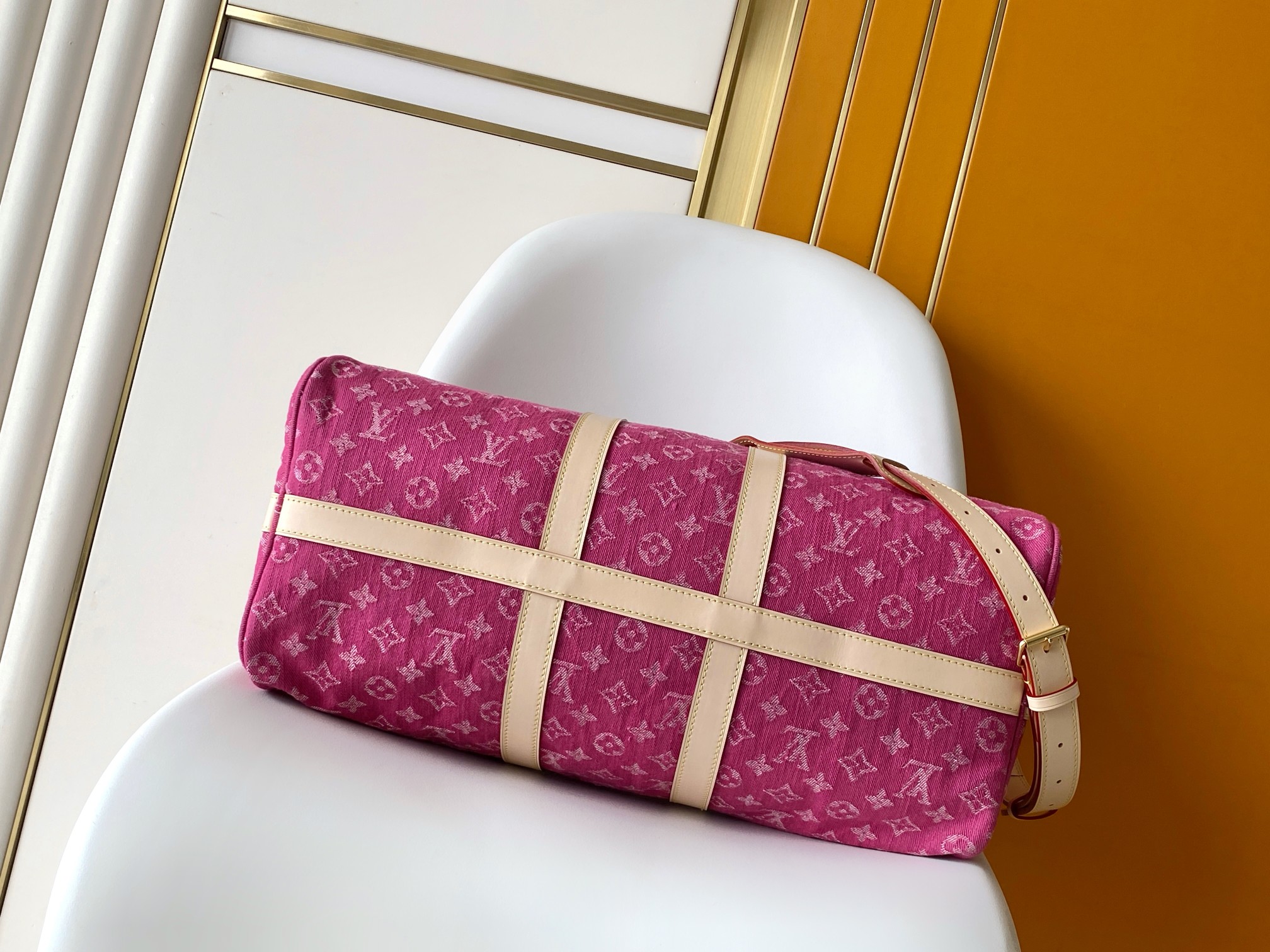 Louis Vuitton M27944玫红牛仔 163c01动态芯片