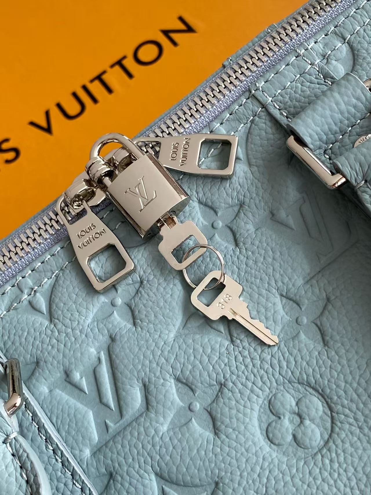 LV Embossed Monogram Light Keepall Bag