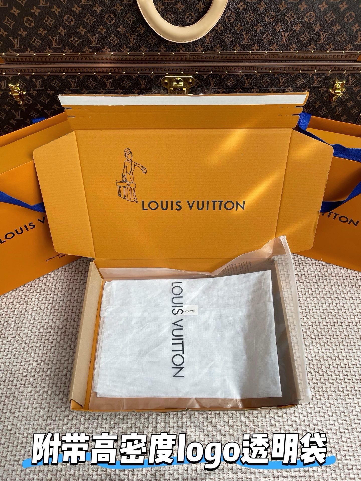 简便装发货~飞机盒 logo透明袋 雪梨纸 logo贴标‼️ 