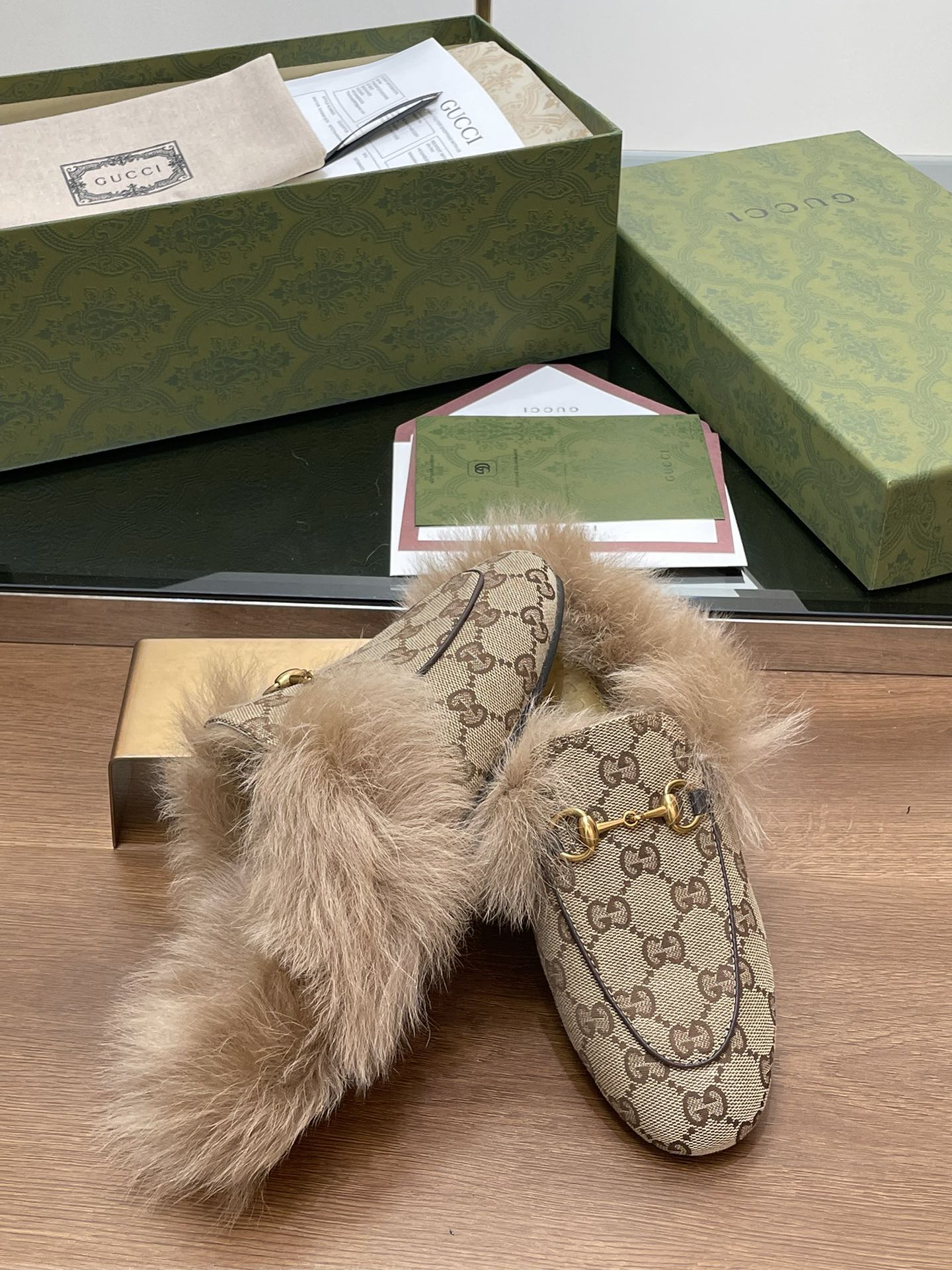 Gucci Princetown GG Blooms Velvet Loafer Mule with Horsebit 8 i1729235347 3669 4