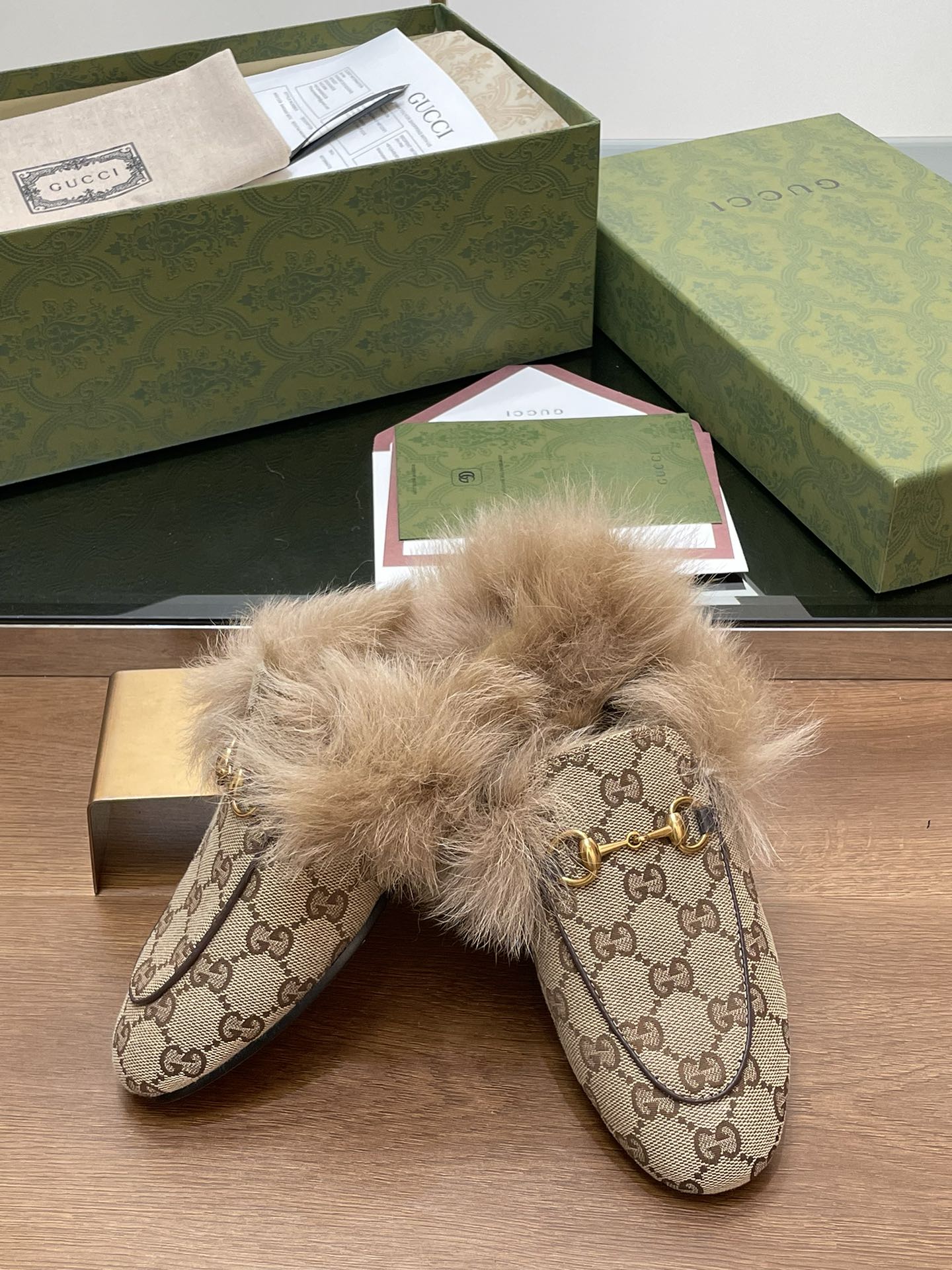 Gucci Princetown GG Blooms Velvet Loafer Mule with Horsebit 7 i1729235347 6866 6
