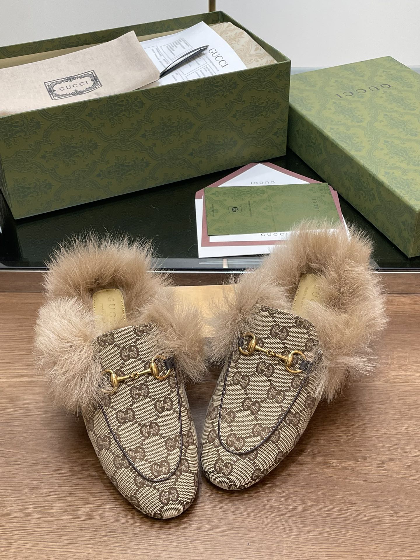 Gucci Princetown GG Blooms Velvet Loafer Mule with Horsebit 5 i1729235347 7696 1