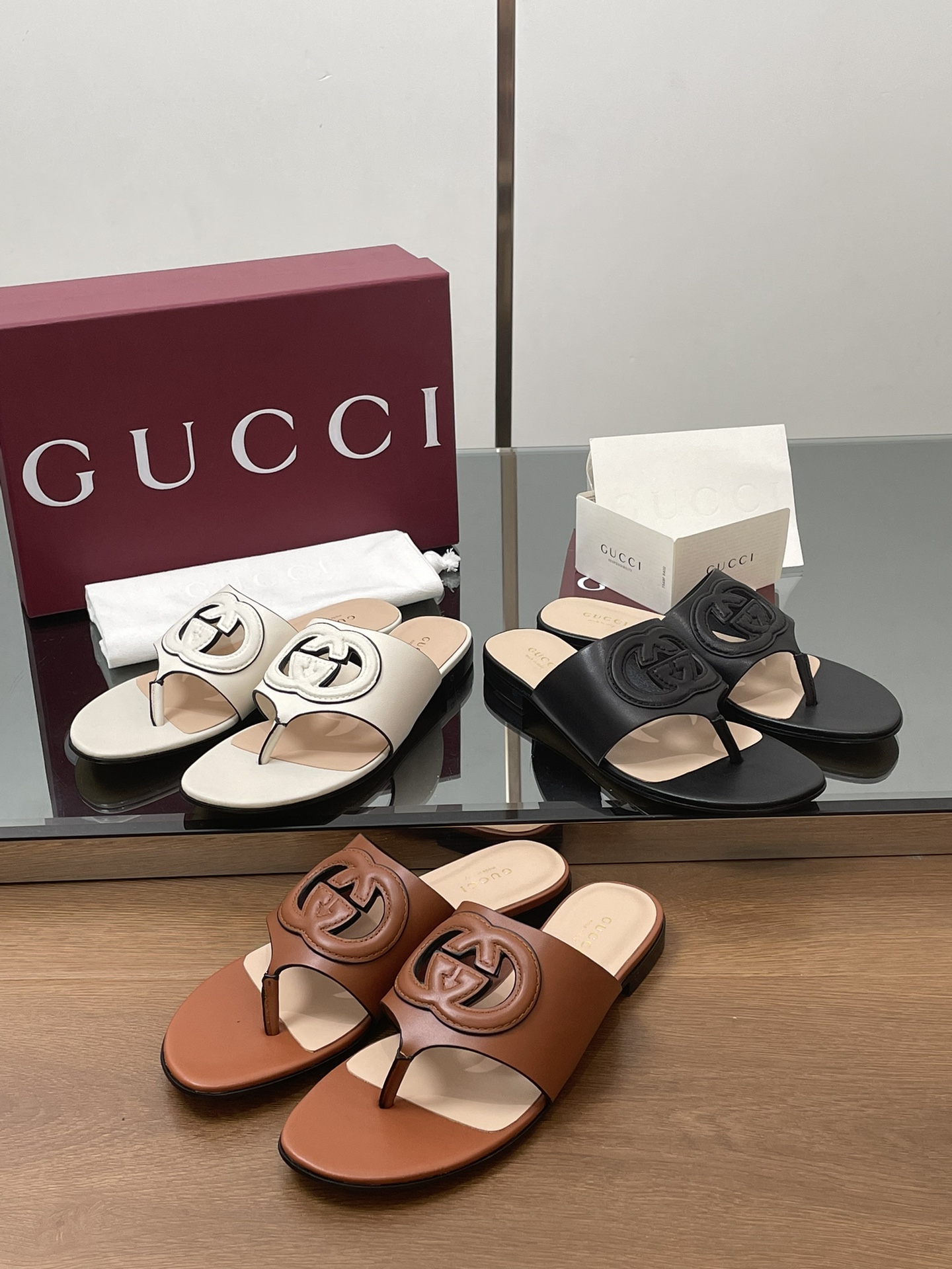 NO:264831,Classic double G hollow full series upgraded and renewed red packaging, slippers, slippers19860909经典双G镂空全系列 升级焕新红色包装,拖鞋,slippers,Women's Shoes