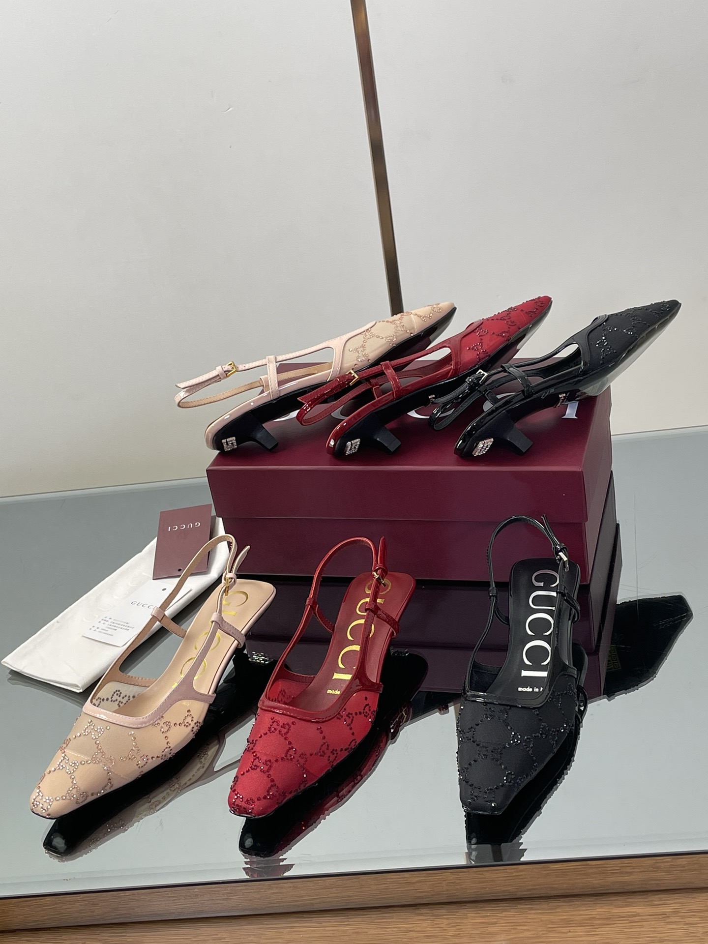 NO:420971,New shipment of patent leather G G net diamond luxury crystal shoes, sandals, sandals19860909上新出货漆皮G G网钻奢华水晶鞋,凉鞋,sandals,Women's Shoes