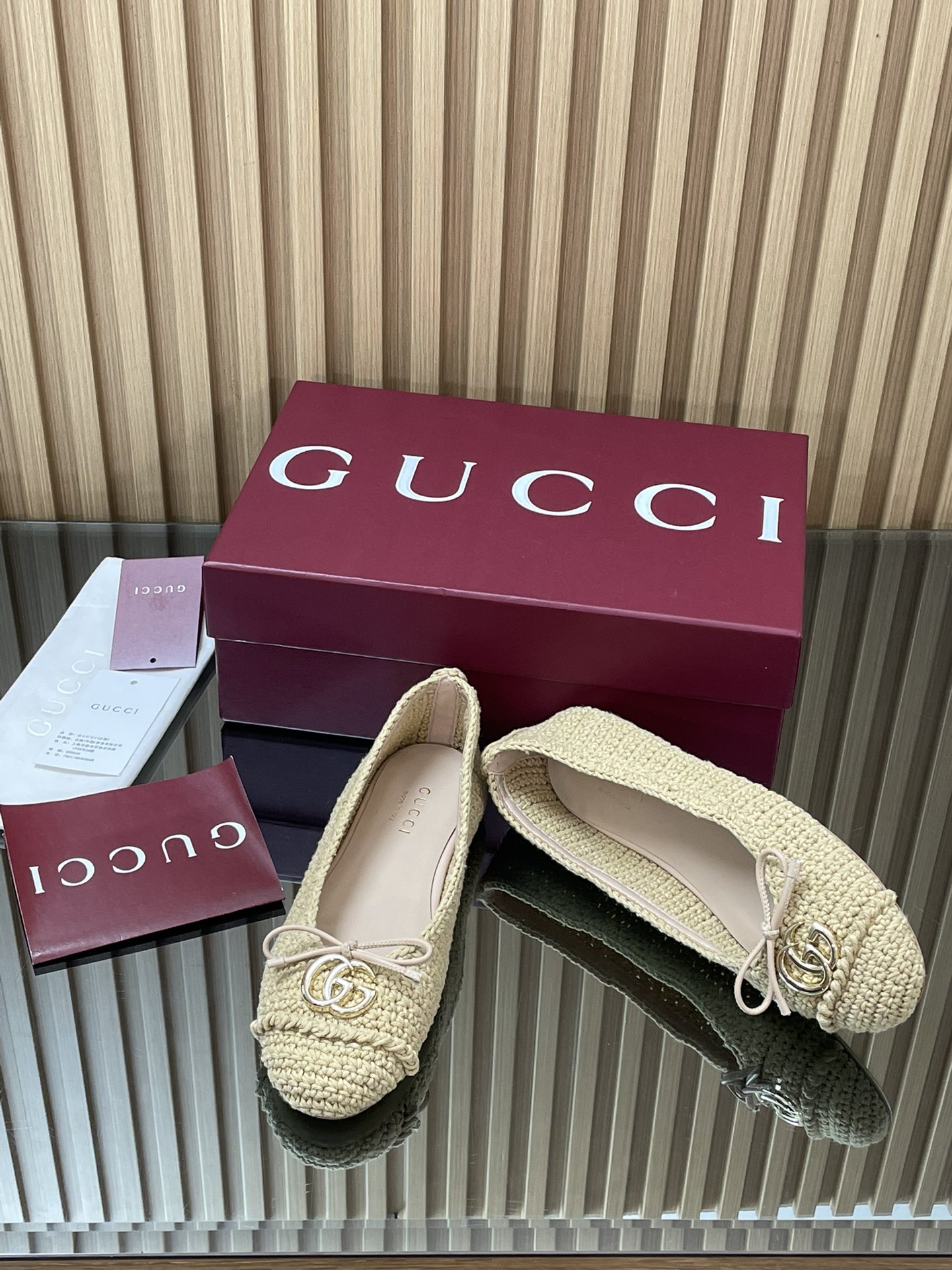 Gucca’s High-End Fine Ballet Shoes with Custom Fabric and Gold Details - 图片 7