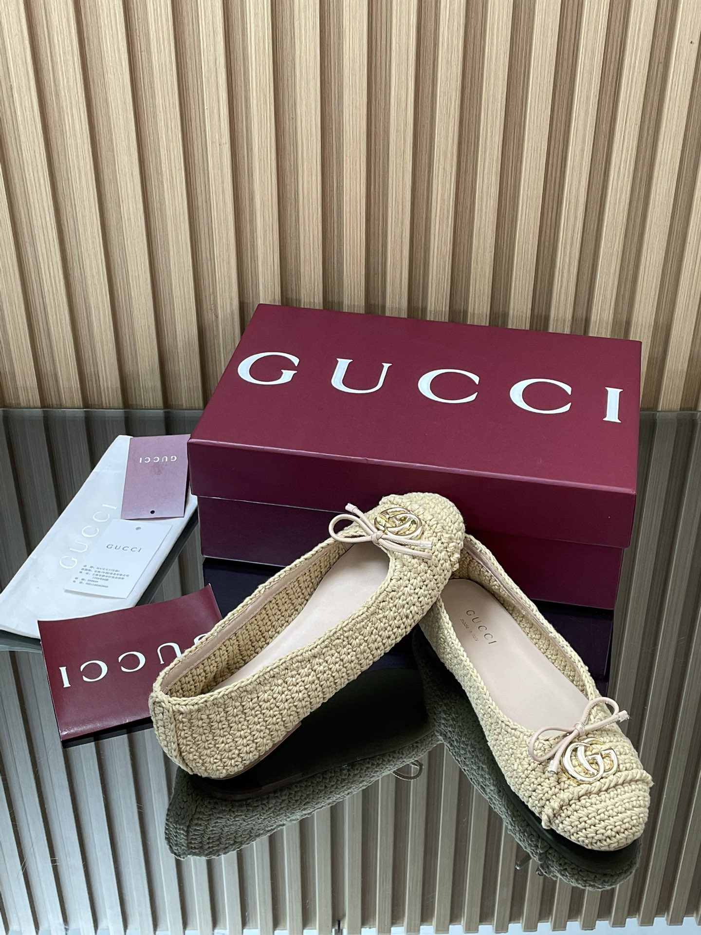 Gucca’s High-End Fine Ballet Shoes with Custom Fabric and Gold Details - 图片 8