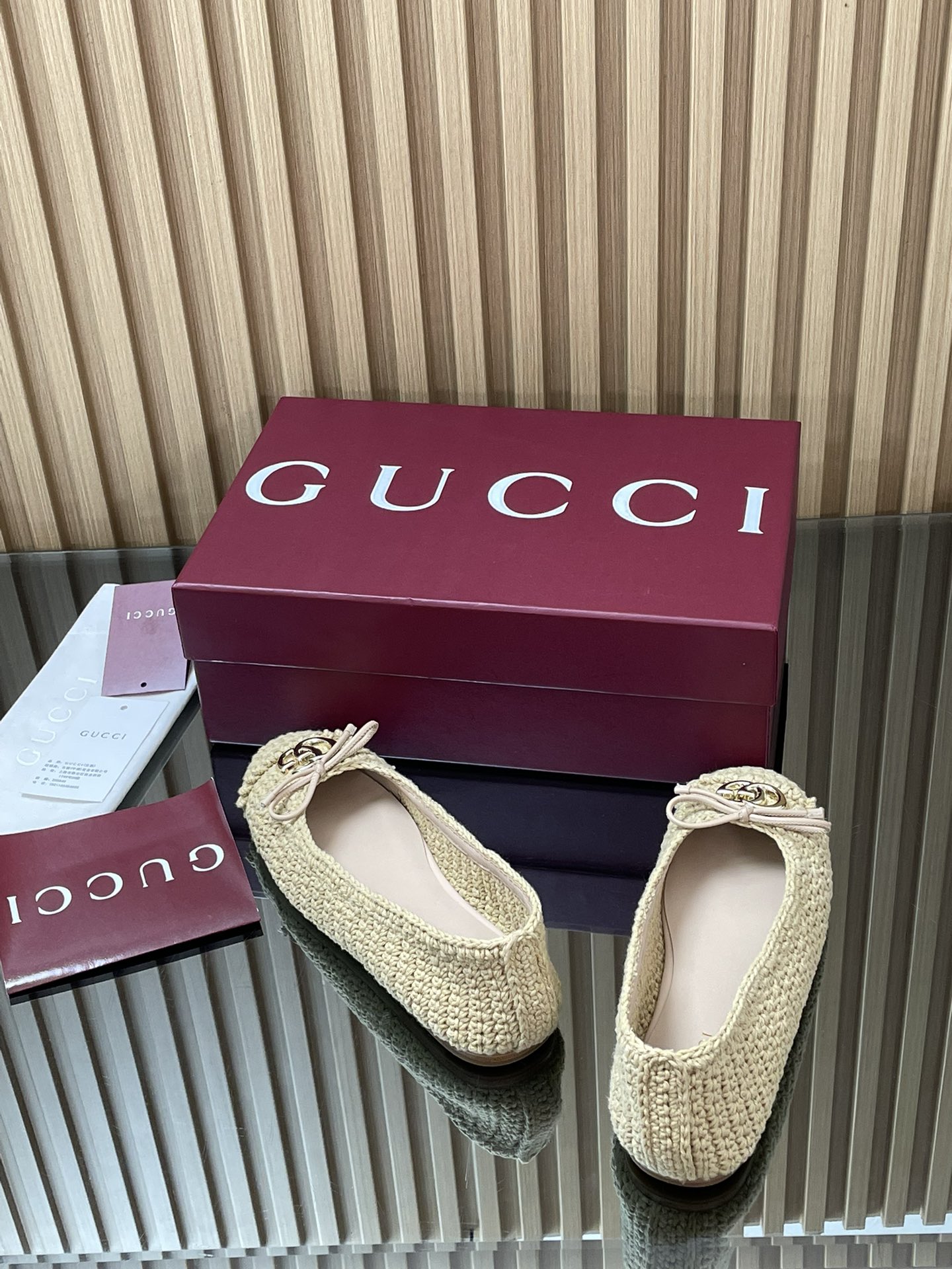 Gucca’s High-End Fine Ballet Shoes with Custom Fabric and Gold Details - 图片 6