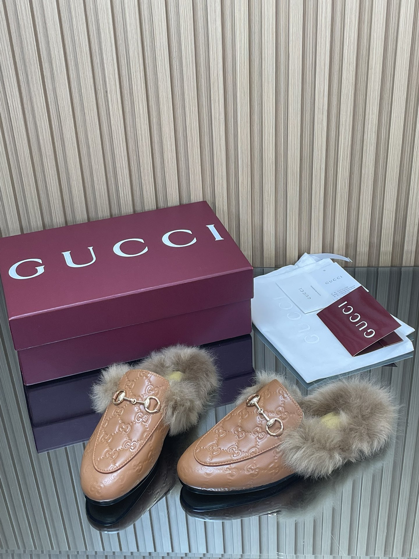 Gucci Jordaan GG Embossed Leather Mules with Horsebit Detail 5 i1759066777 2265 1
