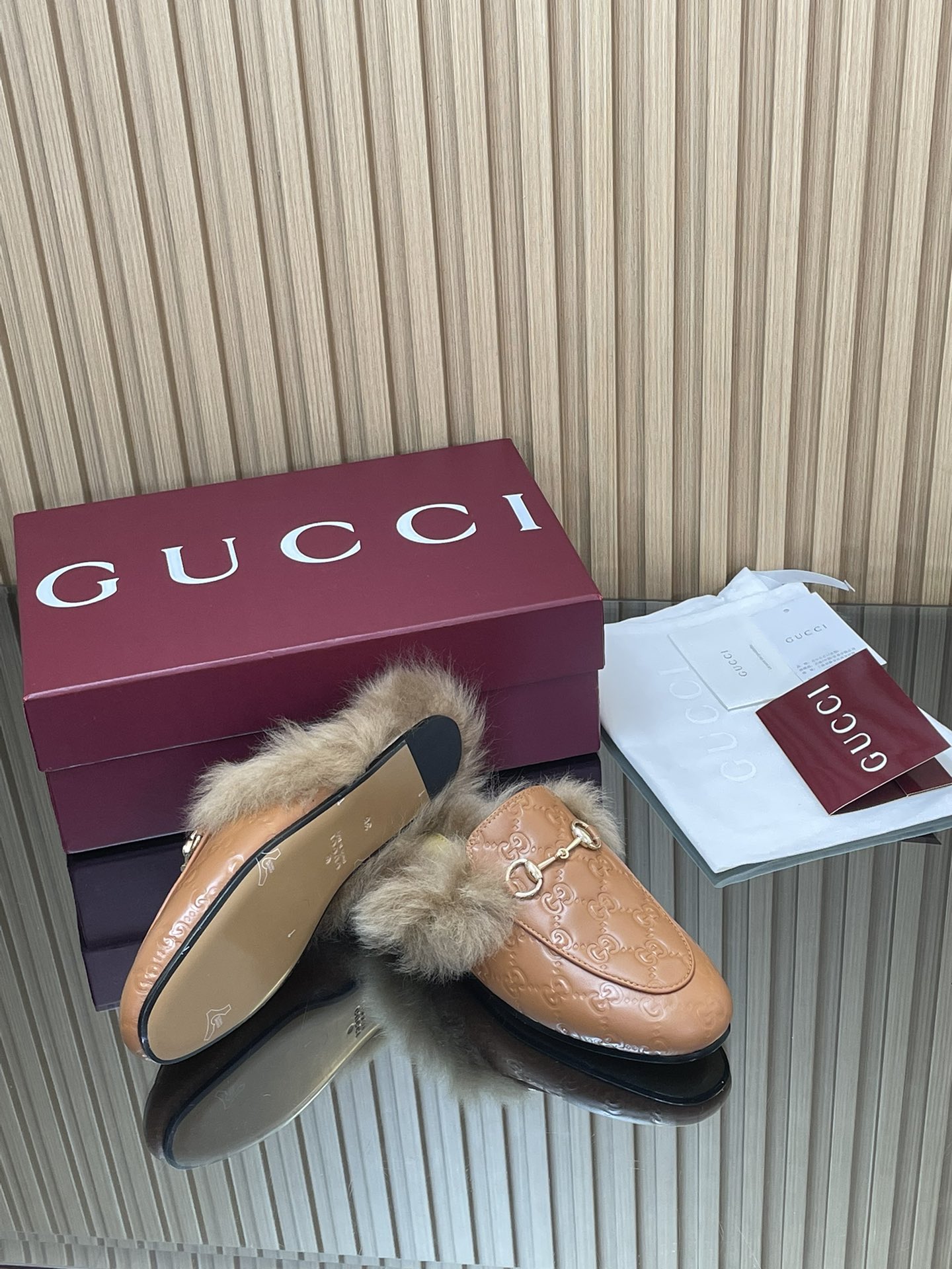 Gucci Jordaan GG Embossed Leather Mules with Horsebit Detail 10 i1759066778 3617 8