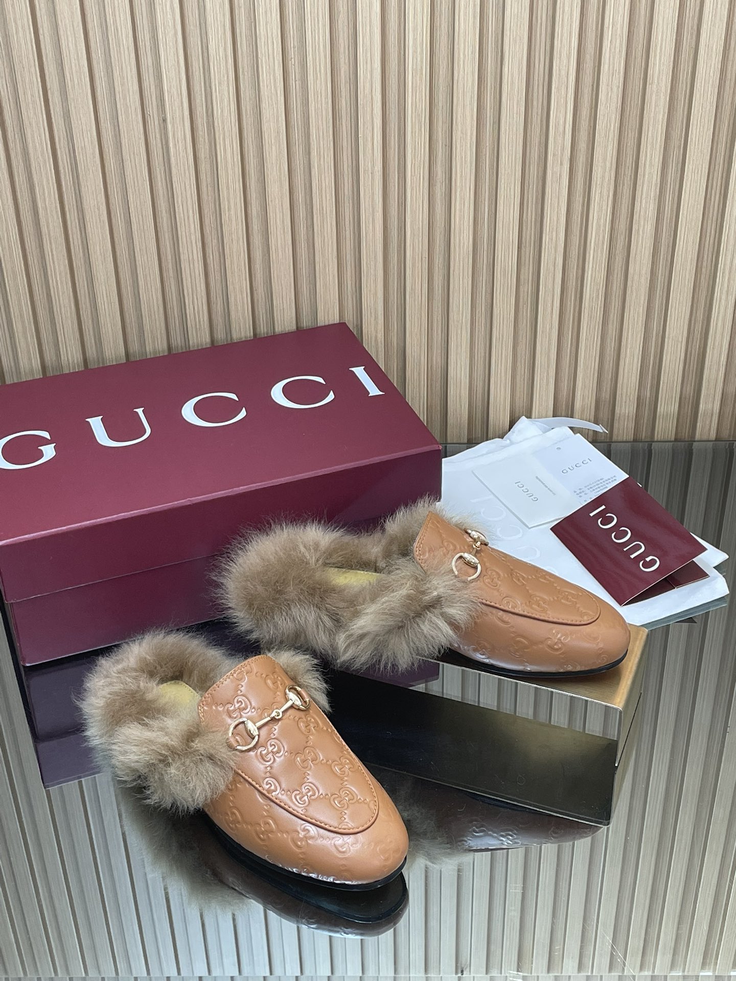 Gucci Jordaan GG Embossed Leather Mules with Horsebit Detail 3 i1759066778 5875 5