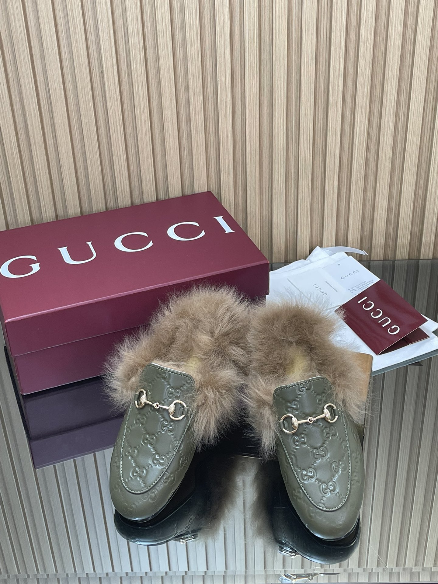 Gucci Jordaan GG Embossed Leather Mules with Horsebit Detail 2 i1759066966 5649 2