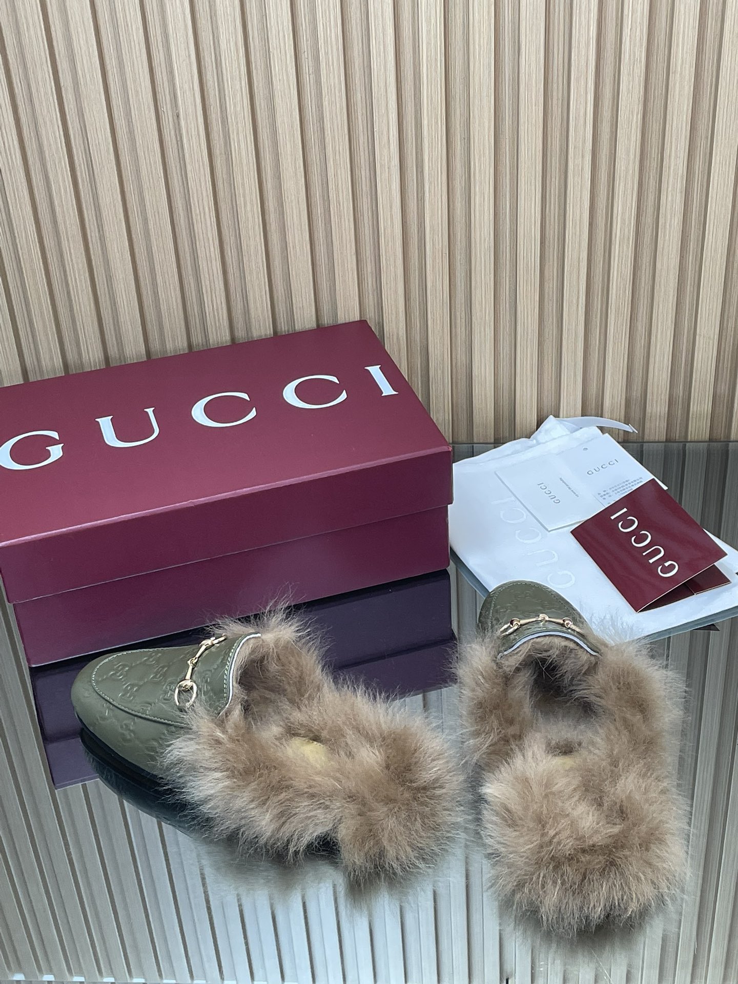 Gucci Jordaan GG Embossed Leather Mules with Horsebit Detail 7 i1759066966 9989 3