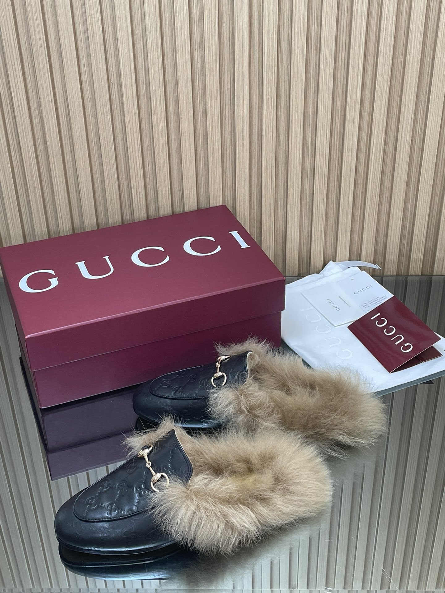 Gucci Jordaan GG Embossed Leather Mules with Horsebit Detail 6 i1759067043 3622 1