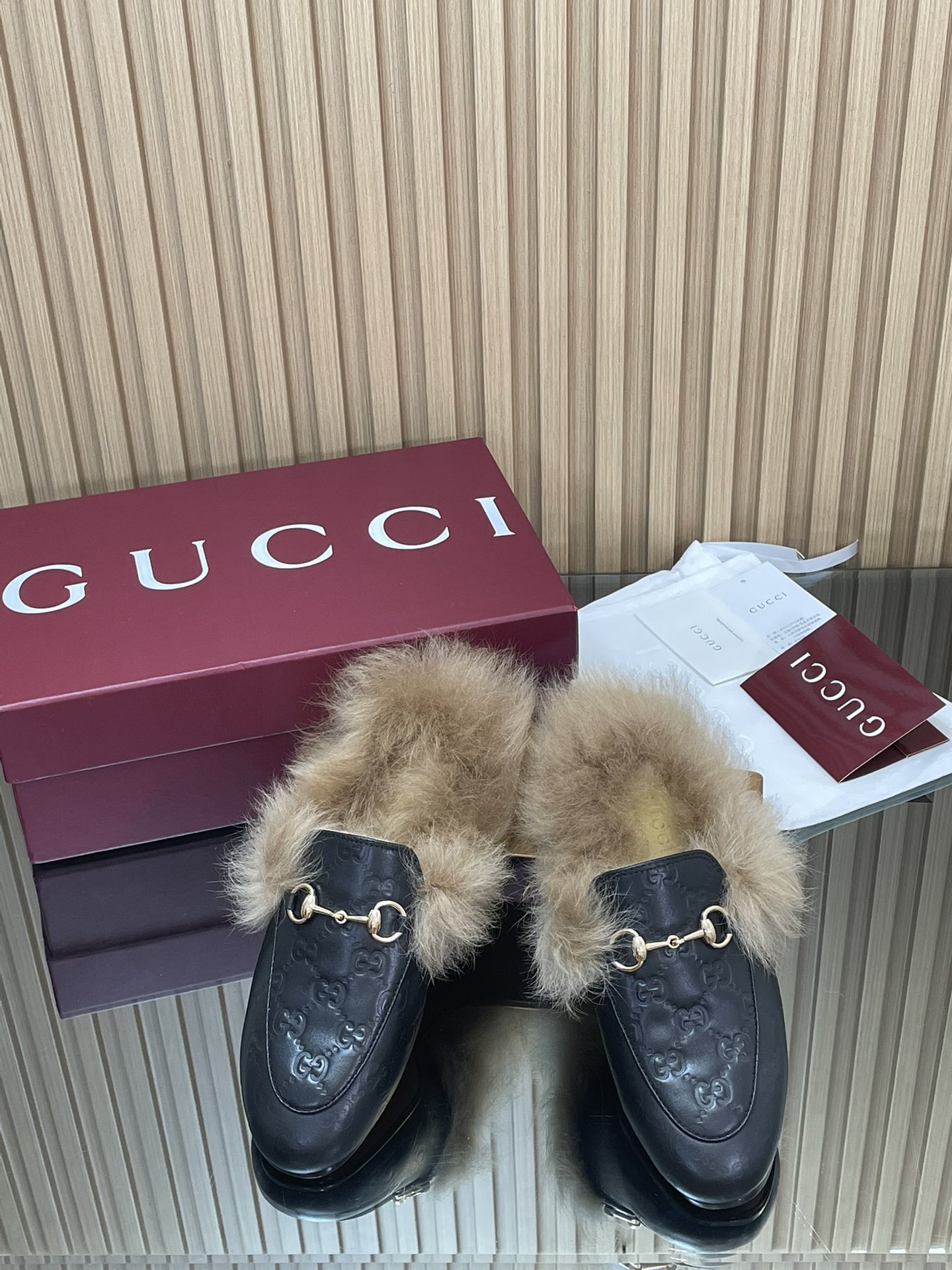 Gucci Jordaan GG Embossed Leather Mules with Horsebit Detail 2 i1759067044 1018 4