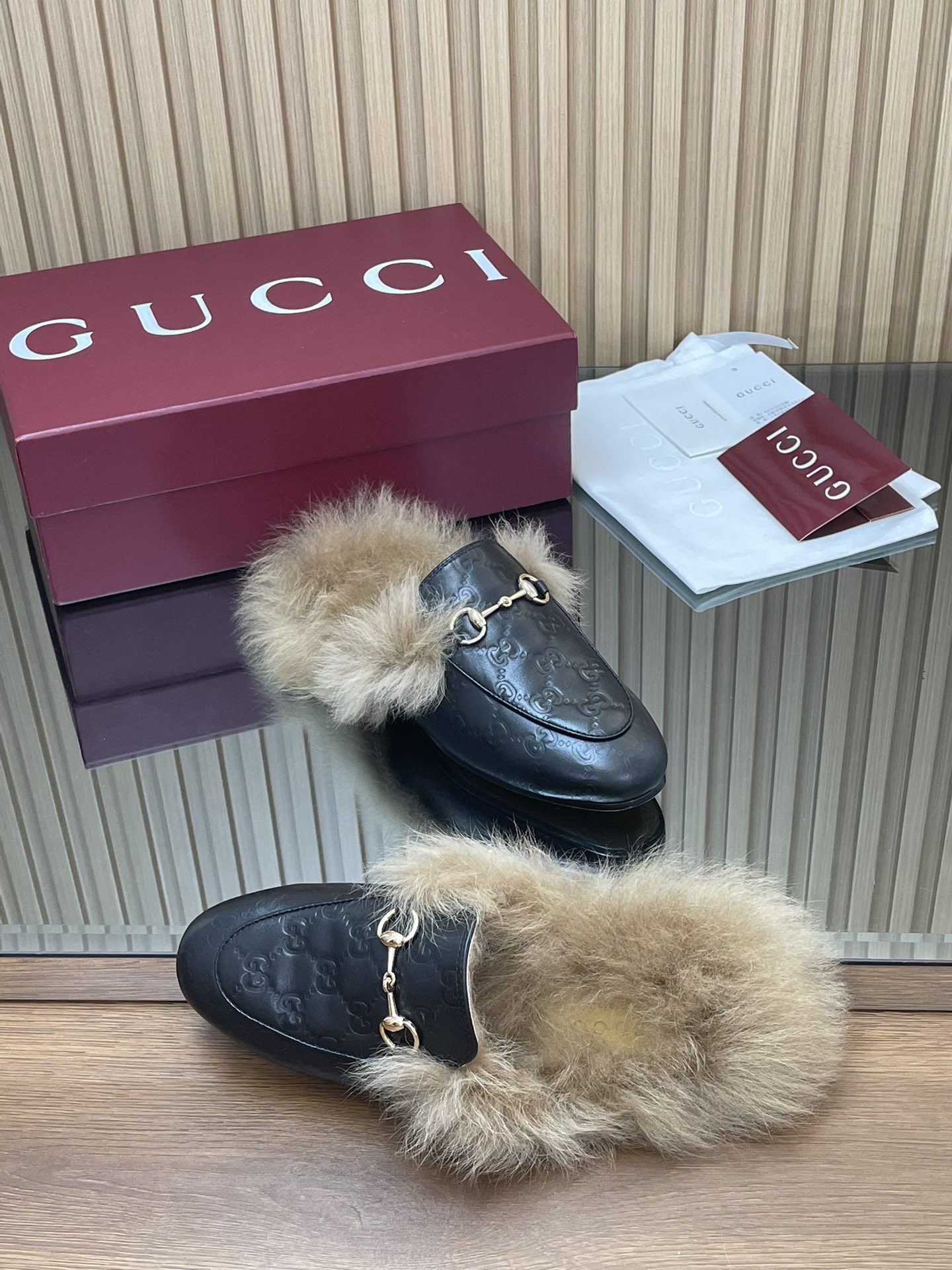 Gucci Jordaan GG Embossed Leather Mules with Horsebit Detail 9 i1759067044 2353 5