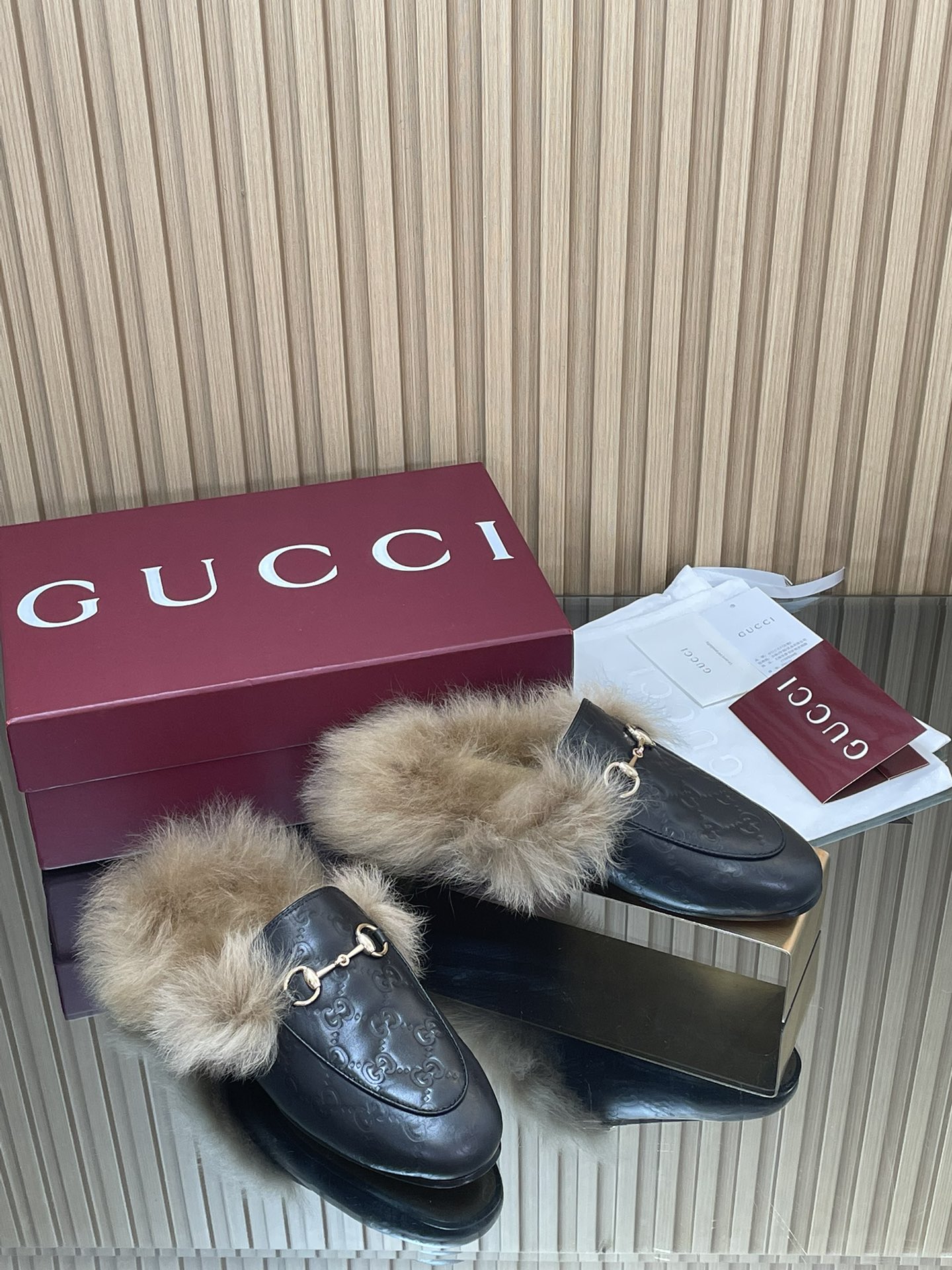Gucci Jordaan GG Embossed Leather Mules with Horsebit Detail 3 i1759067044 3087 7