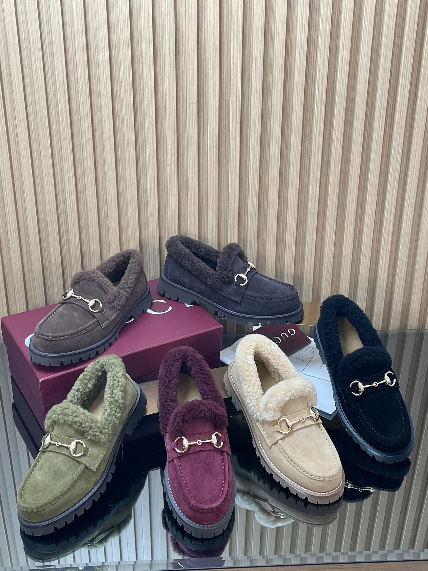 NO:594019,G's autumn and winter hot-selling new products and popular series, half-flop furry shoes, gucci19860909G家秋冬热卖新品爆款系列,半拖毛毛鞋,gucci,Women's Shoes