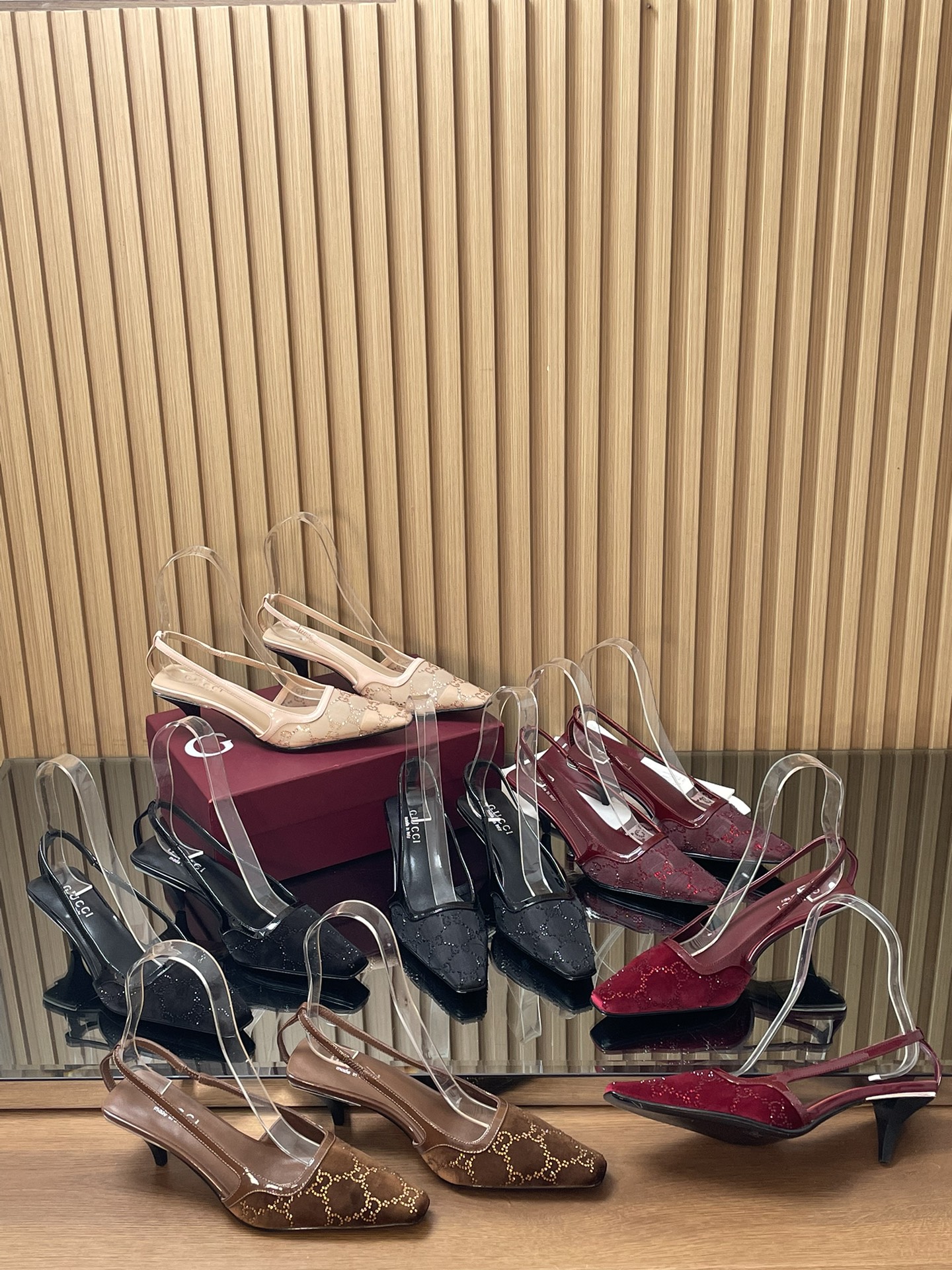 NO:747199,Spring and summer series of luxury G G crystal diamonds in all categories, half drag19860909春夏系列奢华G G水晶钻全品类,半拖,Women's Shoes