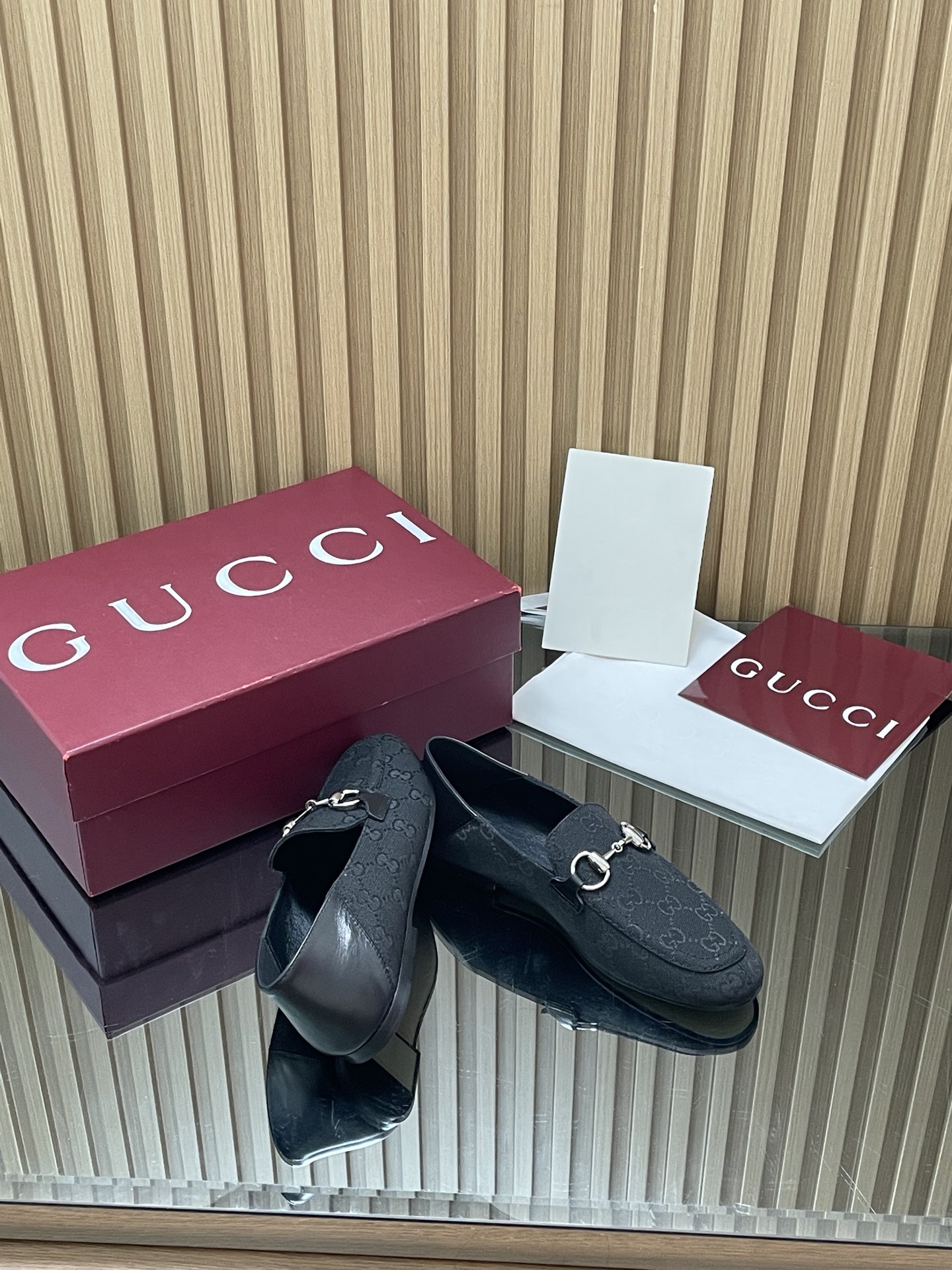 Gucci Embossed GG Horsebit Loafers