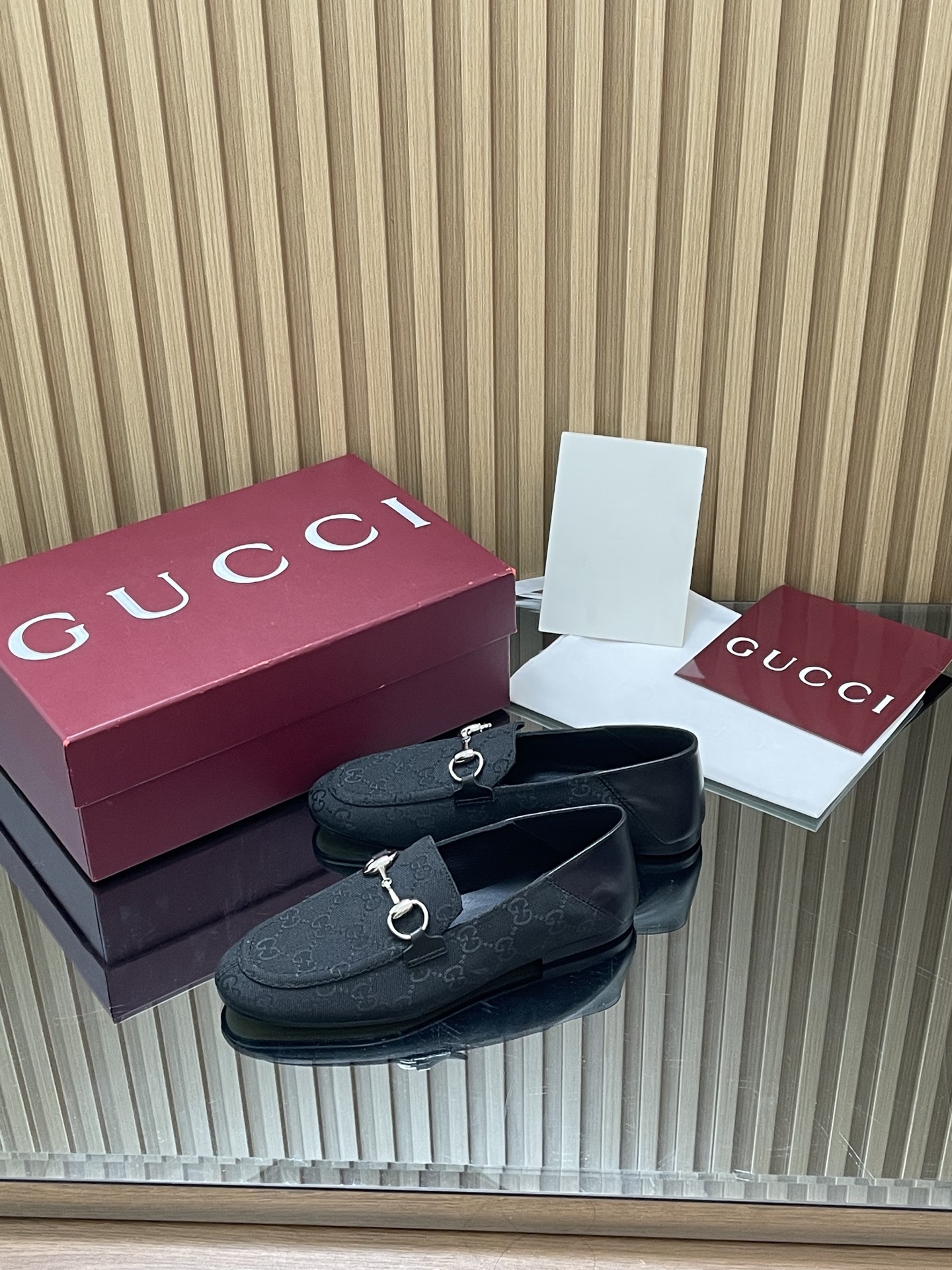 Gucci Embossed GG Horsebit Loafers