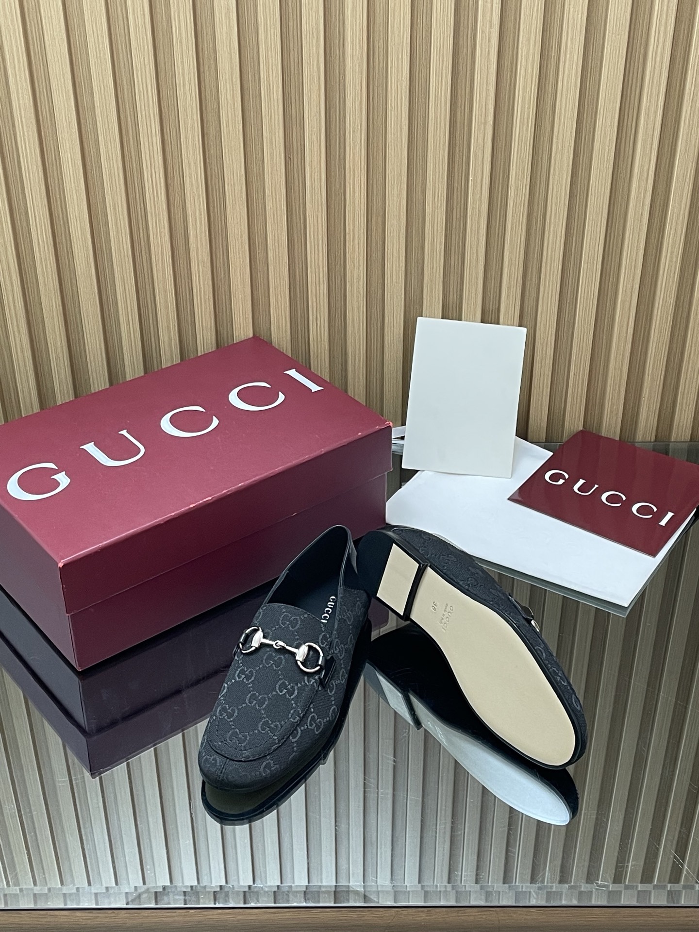 Gucci Embossed GG Horsebit Loafers
