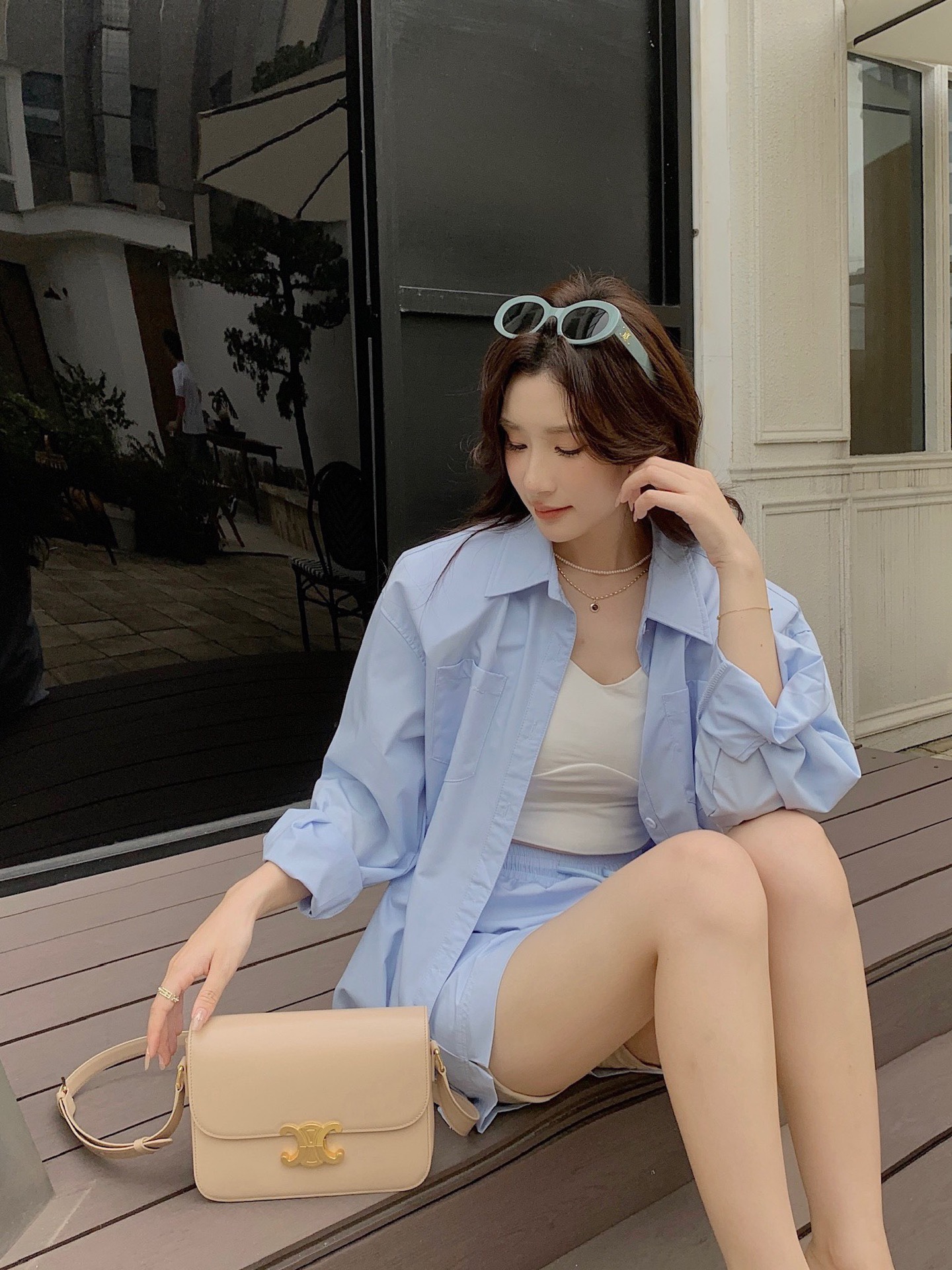 Celine Milk tea apricot color, this color is super gentle, just right for spring and summer