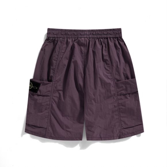 Stone Island Tide-Proof Outdoors: Five-Minute Shorts for Men and Women. Colors: Black, Almond, Khaki, Purple. Sizes: M-XXL. - 图片 3