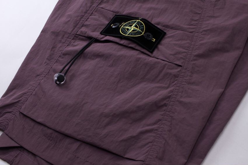 Stone Island Tide-Proof Outdoors: Five-Minute Shorts for Men and Women. Colors: Black, Almond, Khaki, Purple. Sizes: M-XXL. - 图片 9