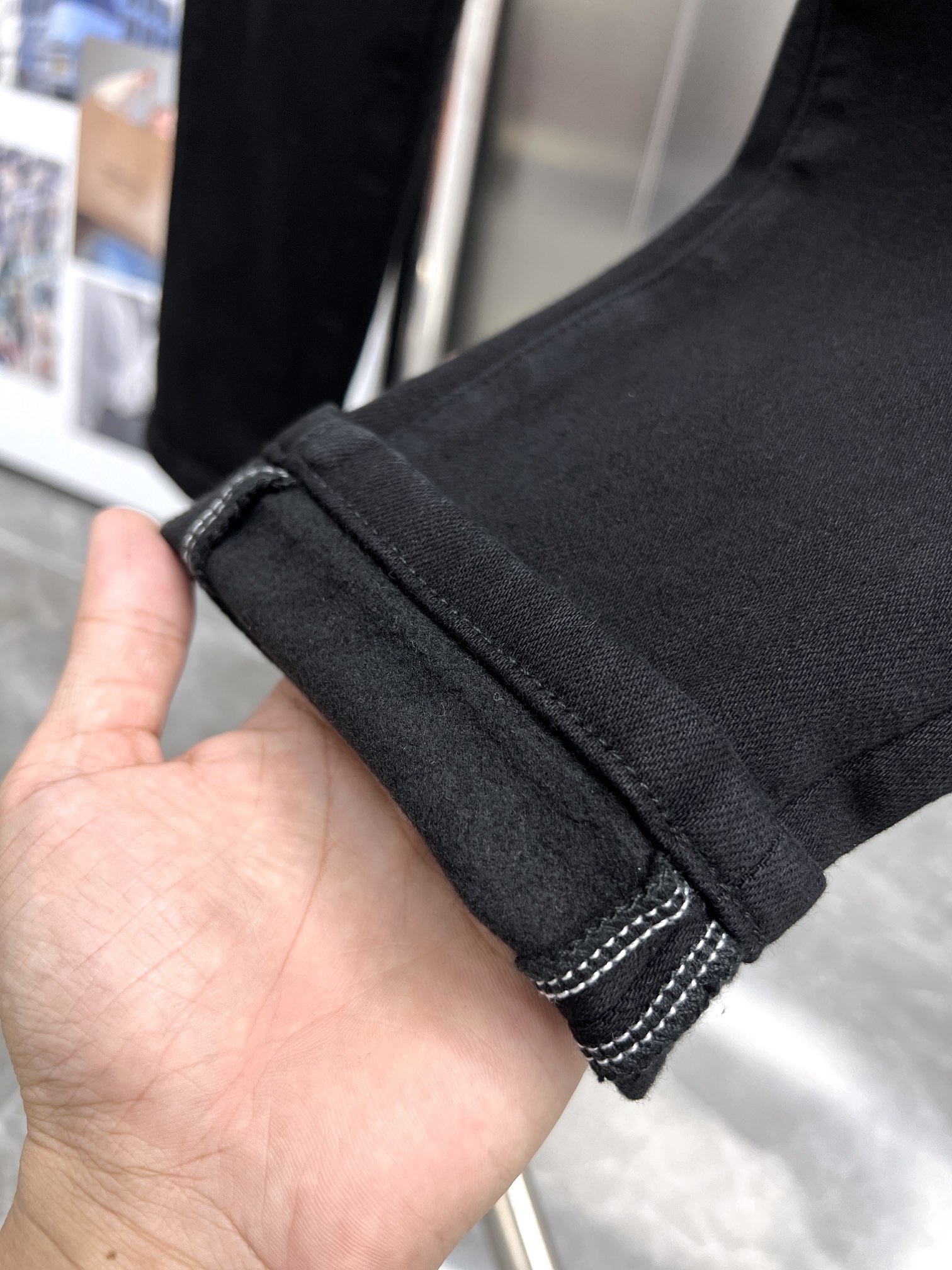 2024S MiuMiu Cotton Jeans: High-Quality, Custom Hardware, Limited Edition Sizes - 图片 7