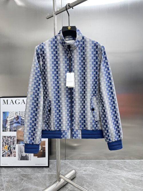 Gucci Stand Collar Jacket, Stylish and Versatile Outerwear for Men 1 Gucci Stand Collar Jacket, Stylish and Versatile Outerwear for Men