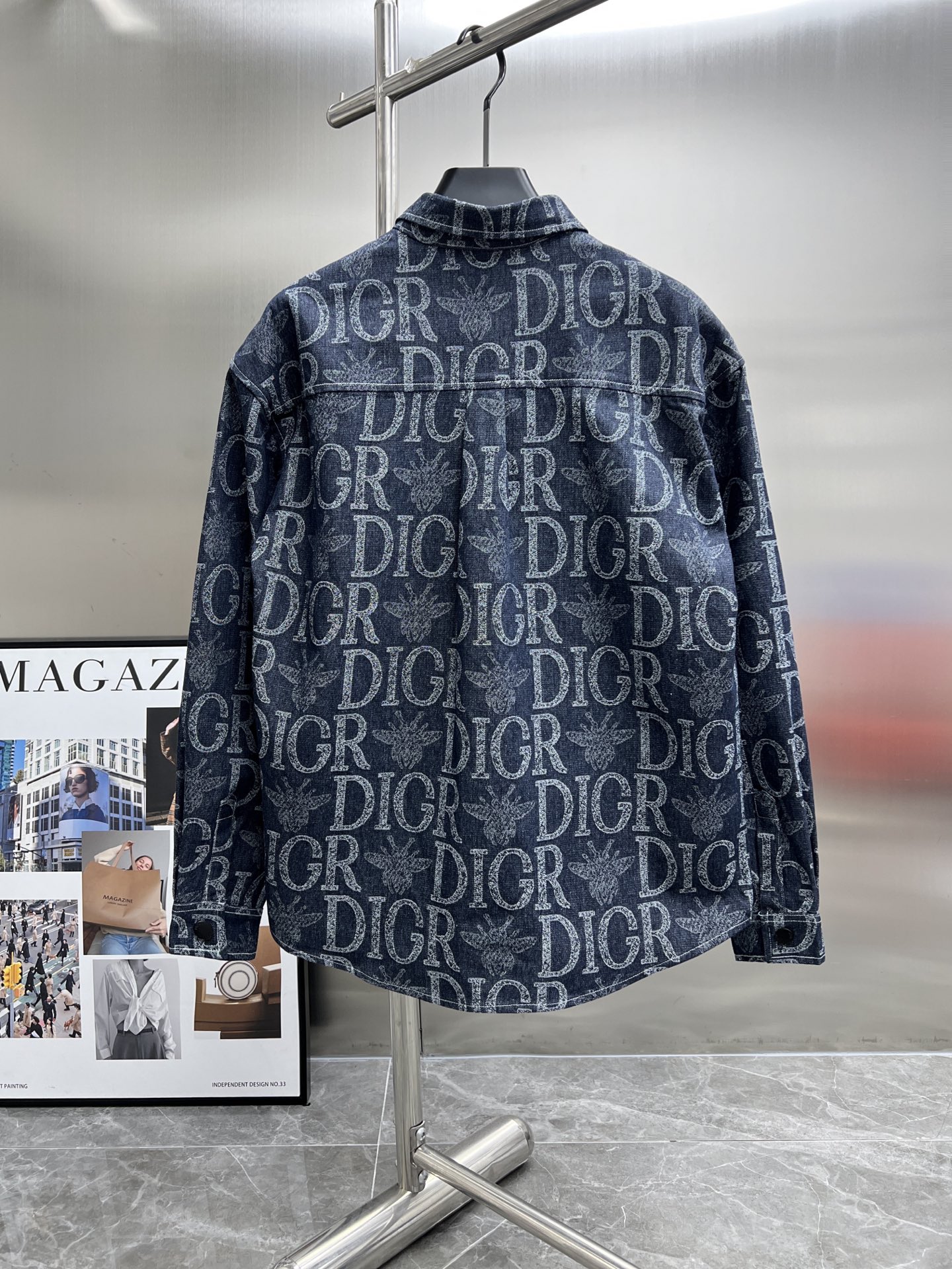 Camisa Vaquera Dior con Estampado Integral - Elegancia y Estilo 4 i1750407095585 8338 0 2