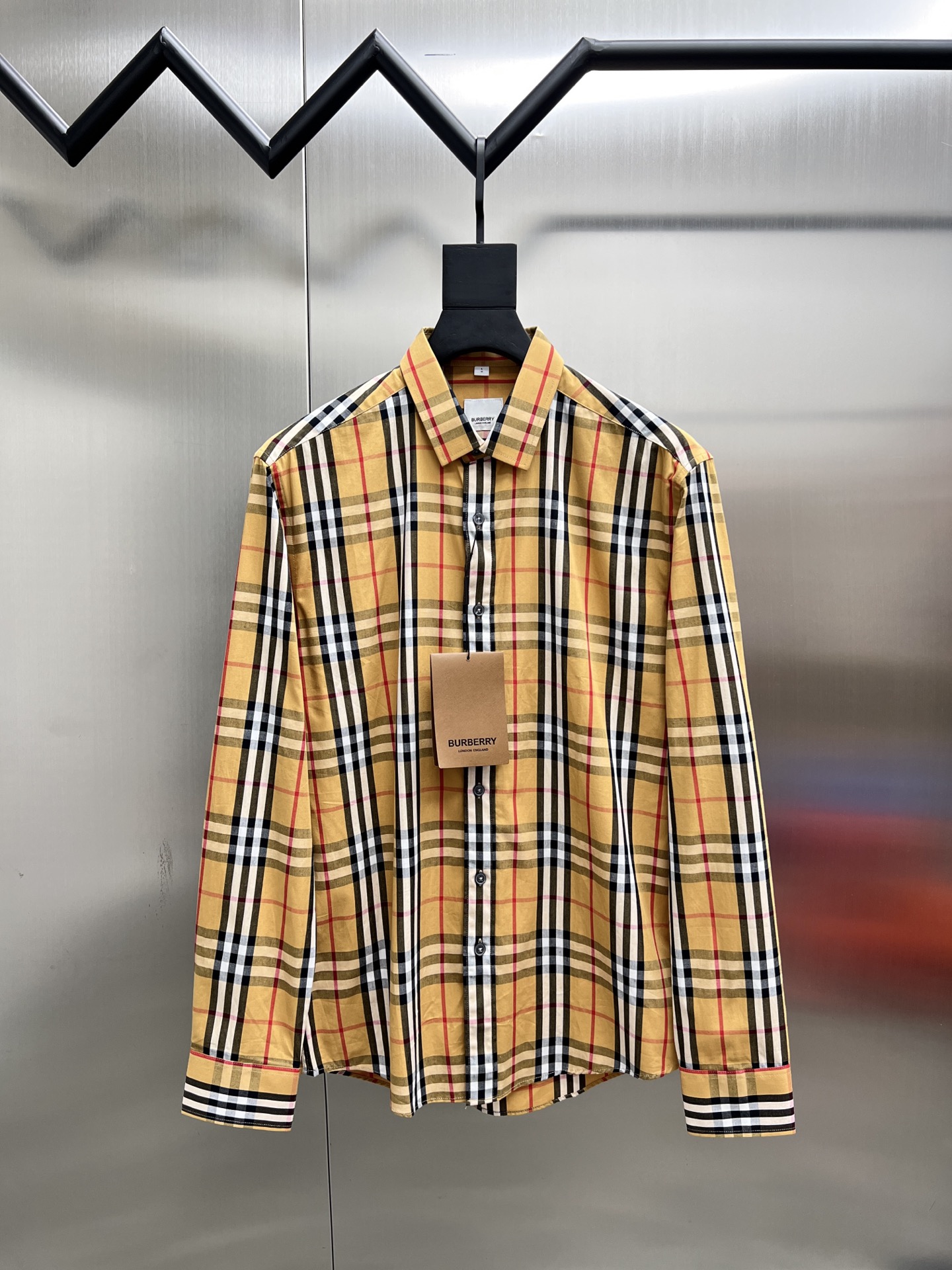 Burberry🌟 🔥 ✨ 👍 🐎🐎 M~3XL Manica lunga Camicia