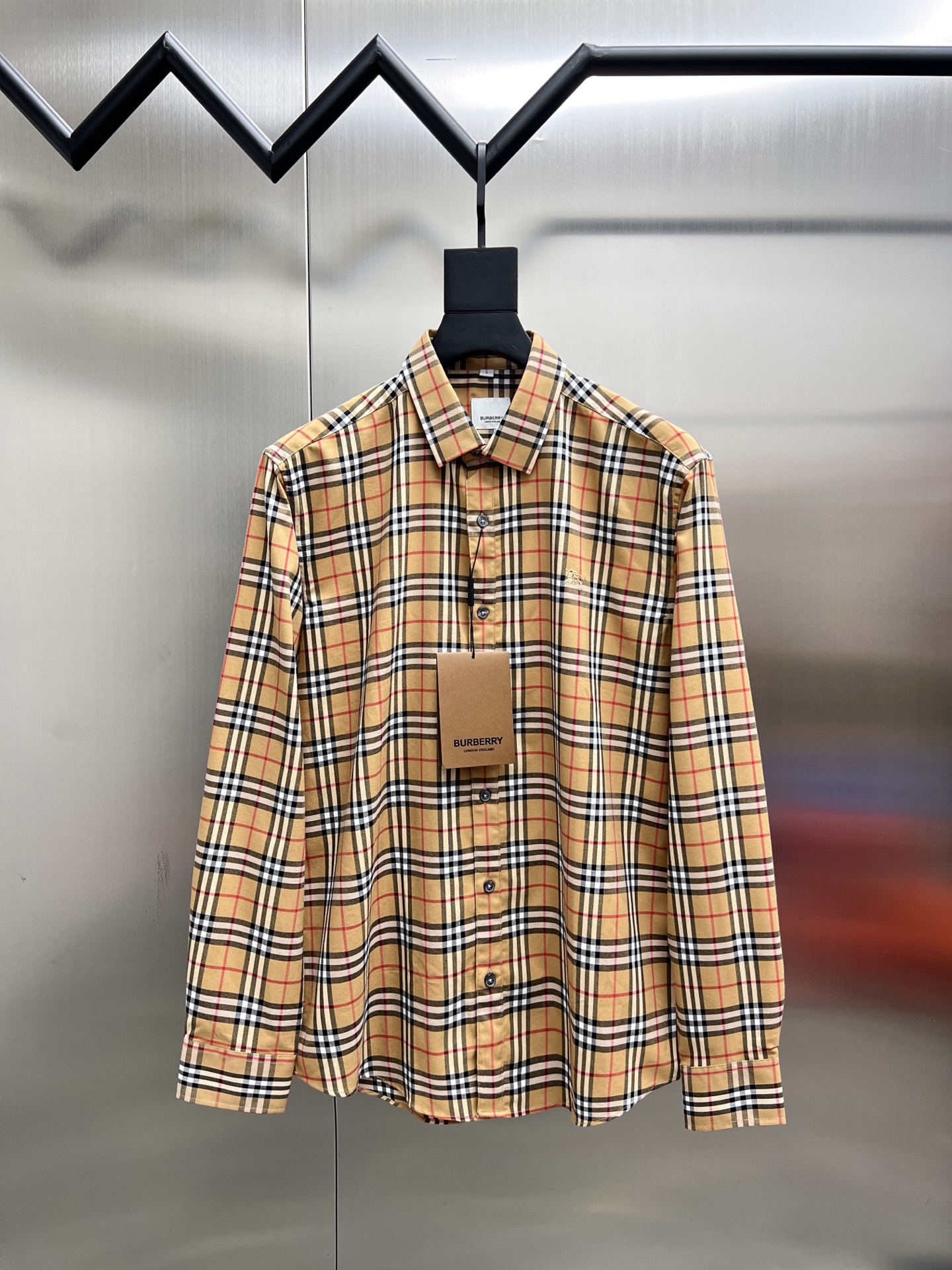 Burberry🌟 🔥 ✨ 👍 🐎🐎 M~3XL Manica lunga Camicia