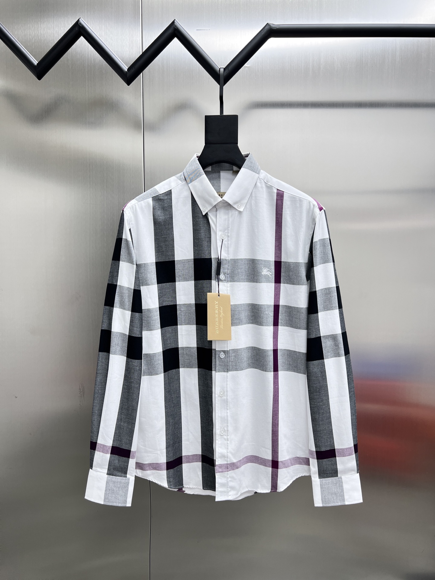 Burberry🌟 🔥 ✨ 👍 🐎🐎 M~3XL Manica lunga Camicia