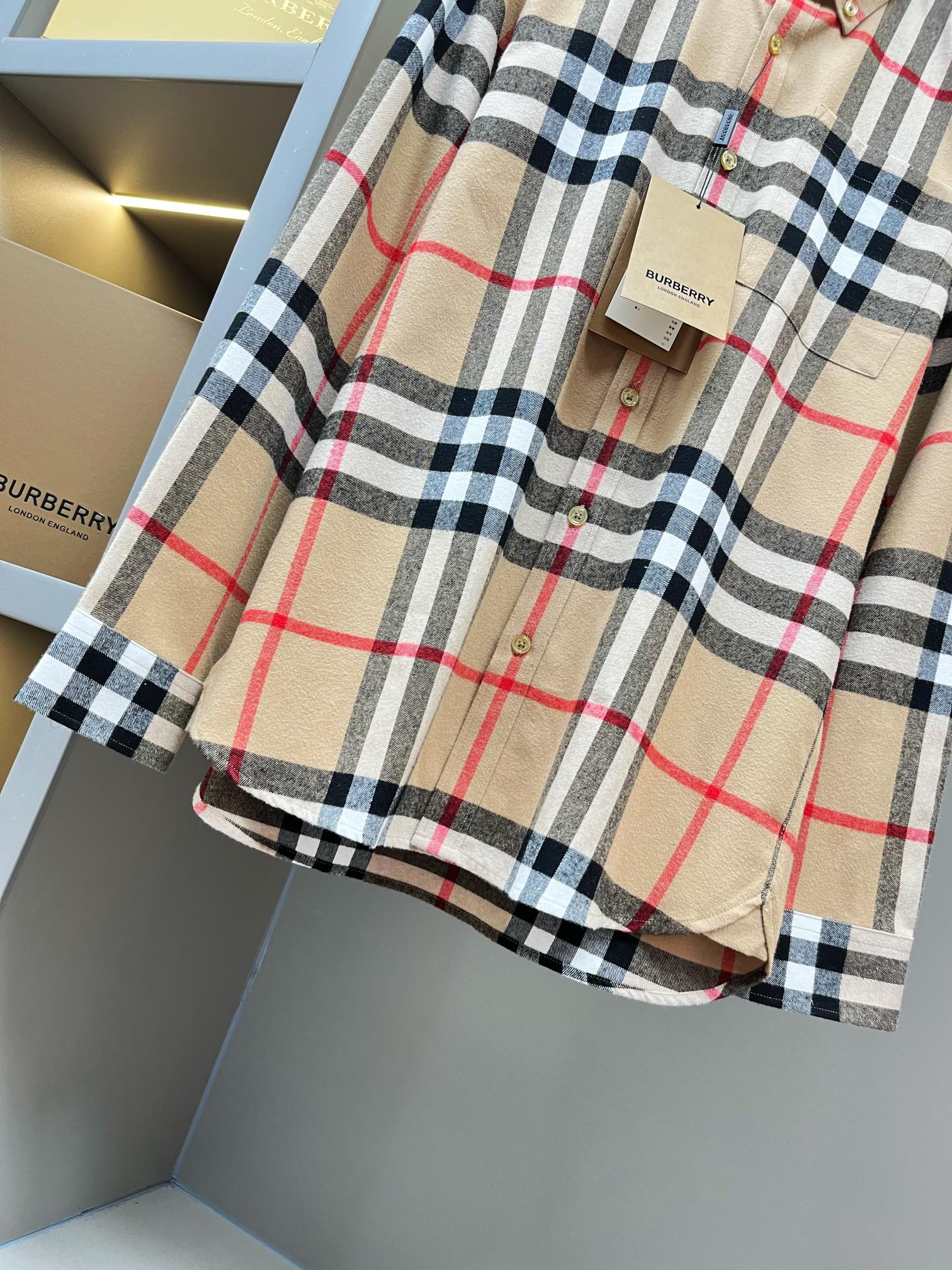 CJCR 🅱️BBR Flannel Pocket Shirt: New French Velvet, Monochrome, Unique Design & Comfort - 图片 6