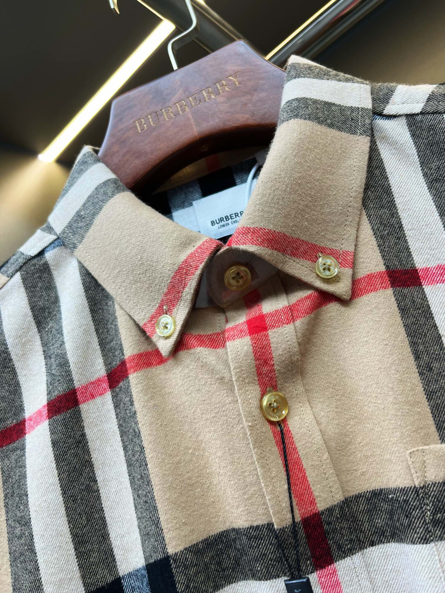CJCR 🅱️BBR Flannel Pocket Shirt: New French Velvet, Monochrome, Unique Design & Comfort - 图片 3