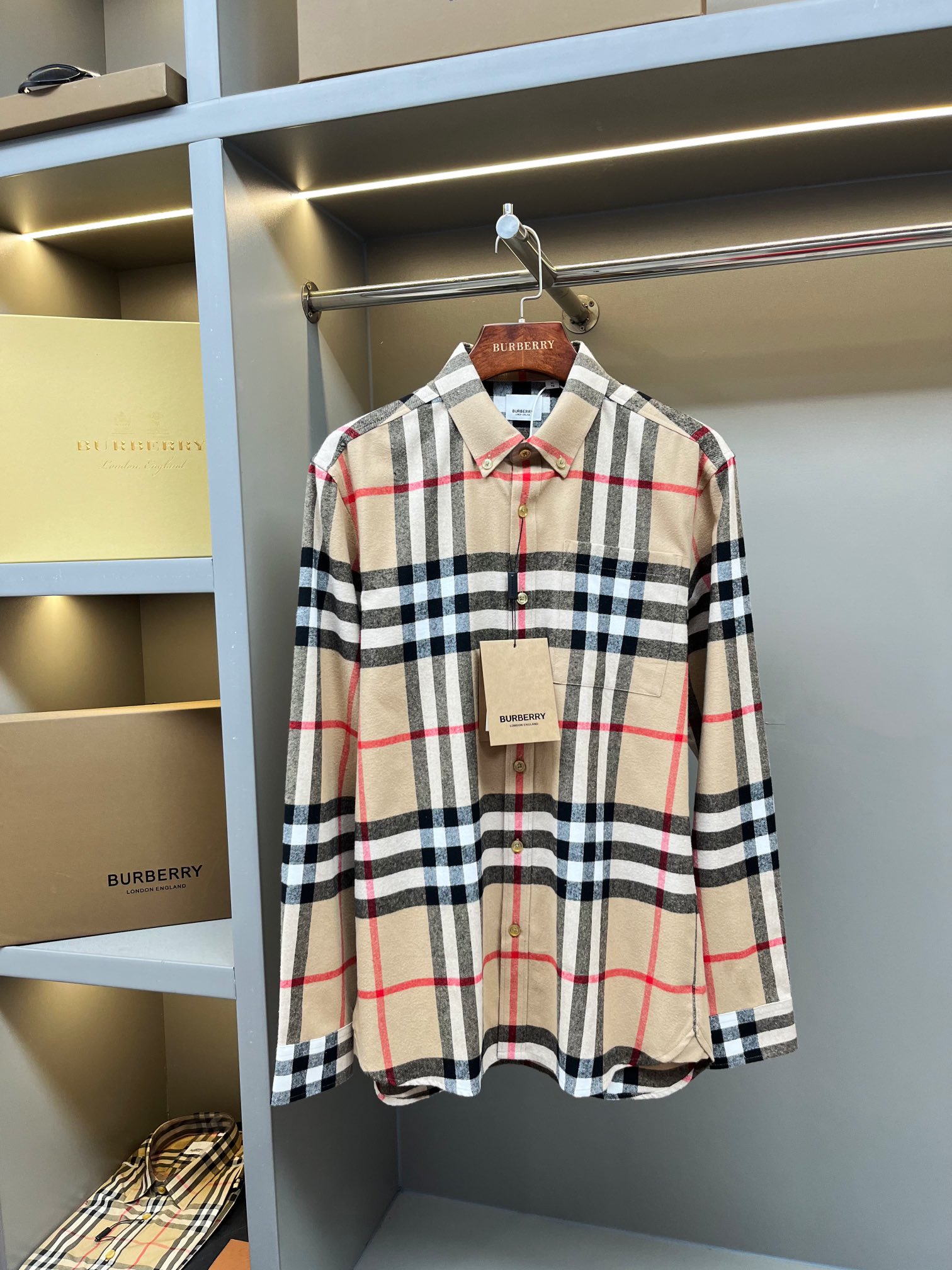 CJCR 🅱️BBR Flannel Pocket Shirt: New French Velvet, Monochrome, Unique Design & Comfort - 图片 1