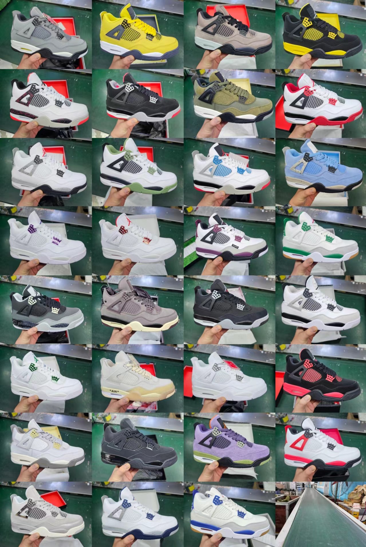 CW版纯原AJ4代全系列福利特价 
全新升级乳胶鞋垫 正确头层皮料 完美版型品控 用料十足 
36-47.5精准库存 
特价💰140支持推手价合作
（OW和MM联名贵10）